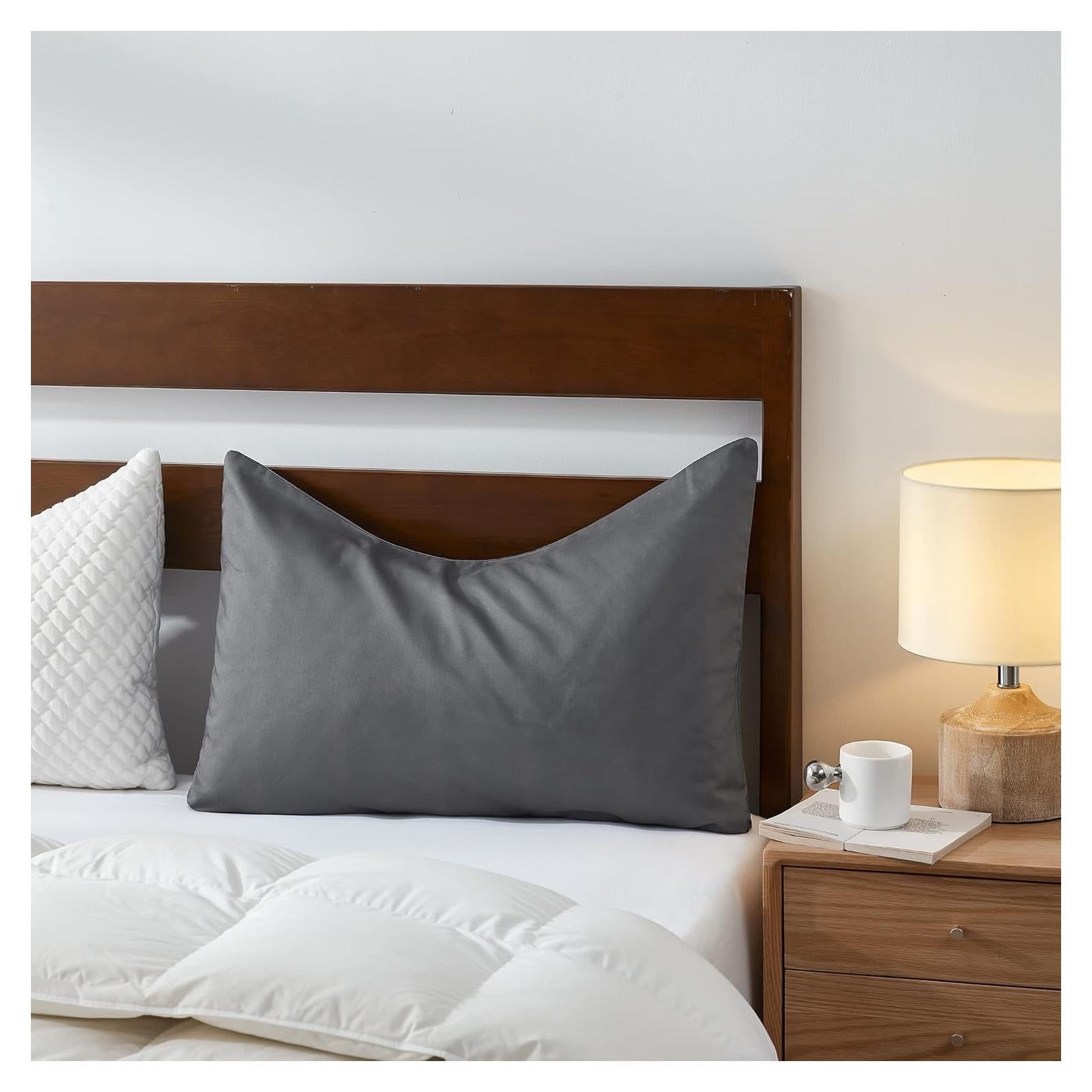 Funda de Almohada Curvada Sidney Sleep Rey Gris 50,8x94 cm