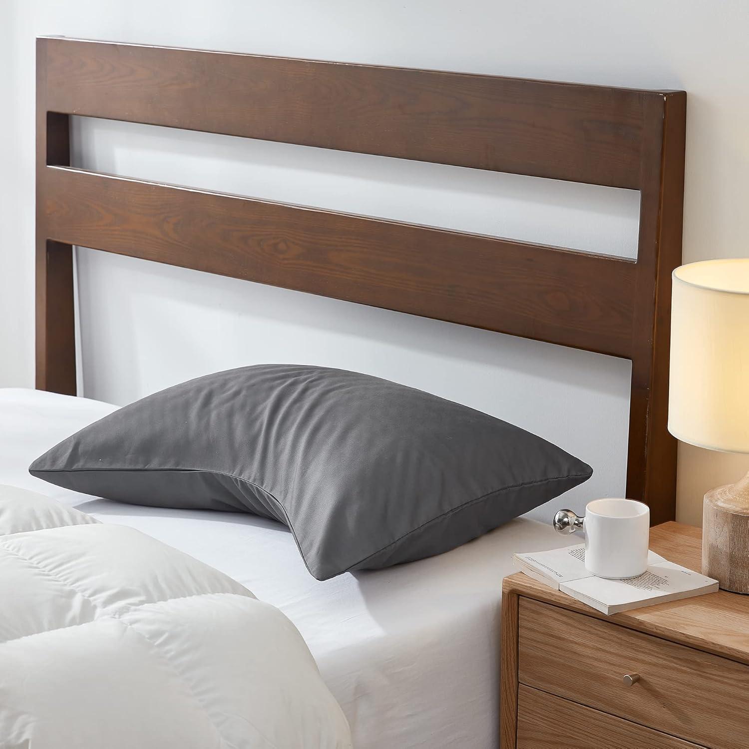 Funda de Almohada Curvada Sidney Sleep Rey Gris 50,8x94 cm