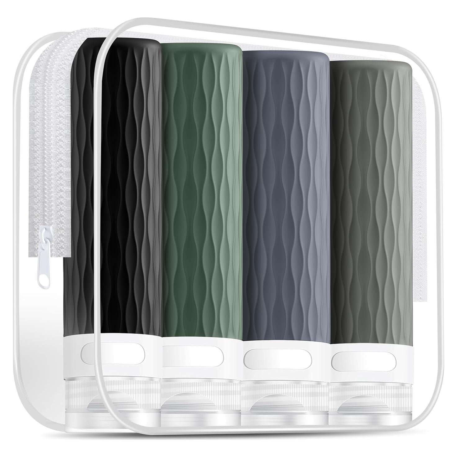 Botellas de Viaje YEALIFE 100ml Silicona A Prueba de Fugas