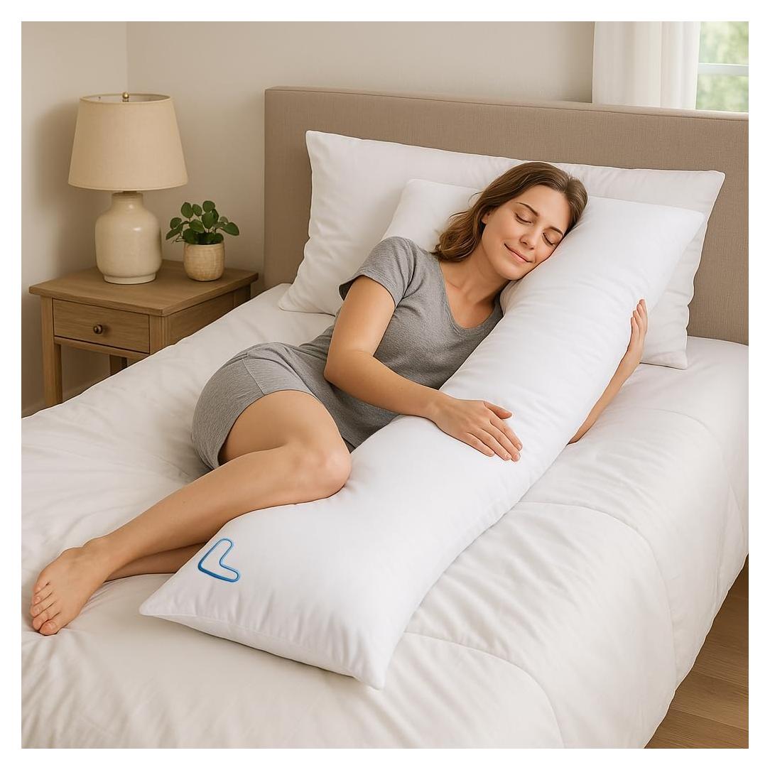Almohada Corporal Ergonómica snuggL Grande para Embarazo