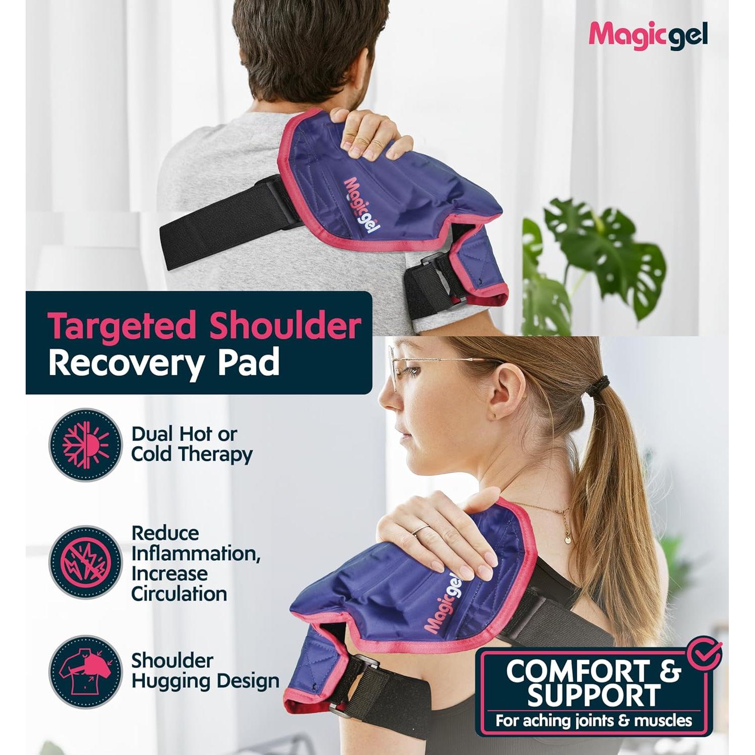 Paquete de Hielo Gel Mágico para Hombro 23x15cm Reutilizable