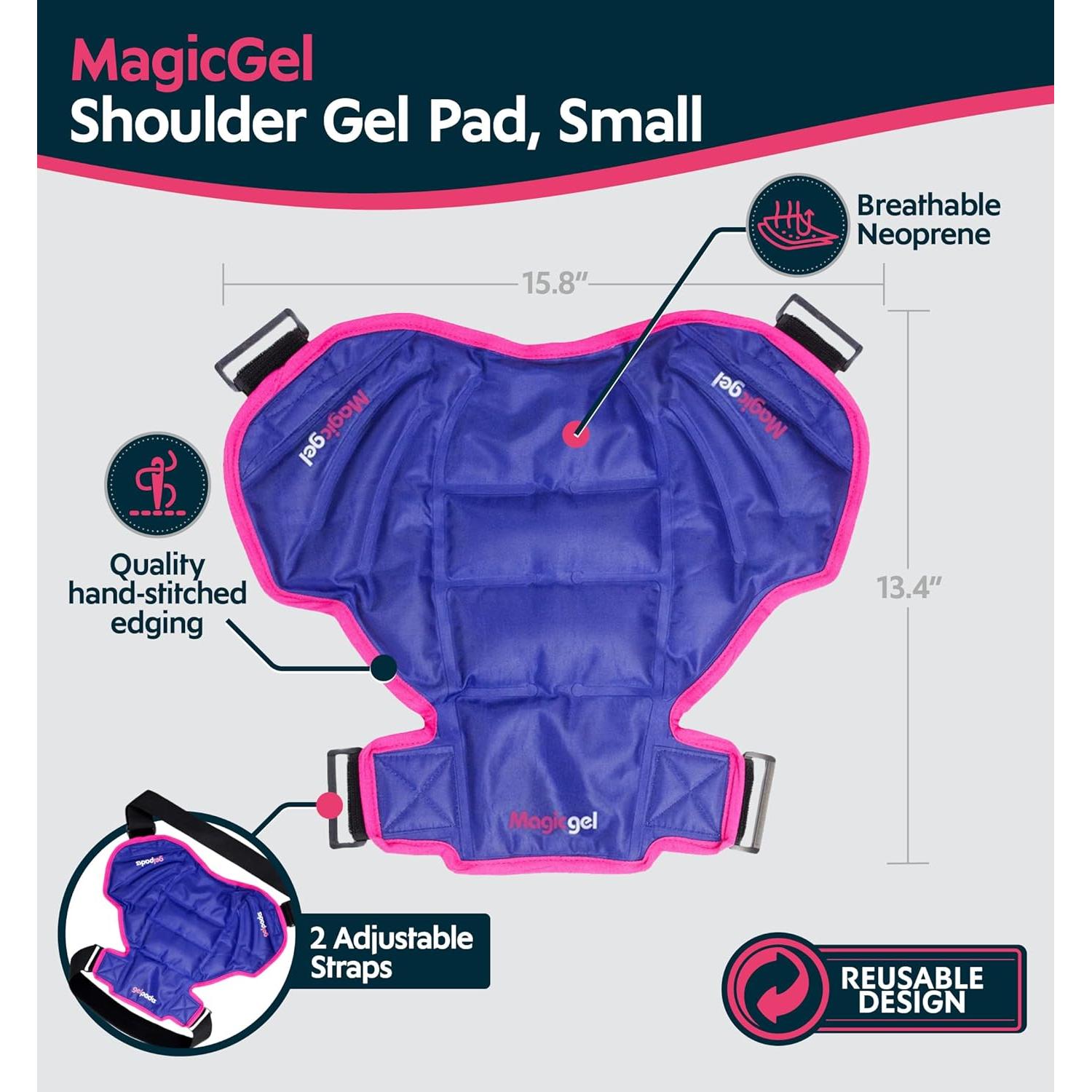 Paquete de Hielo Gel Mágico para Hombro 23x15cm Reutilizable