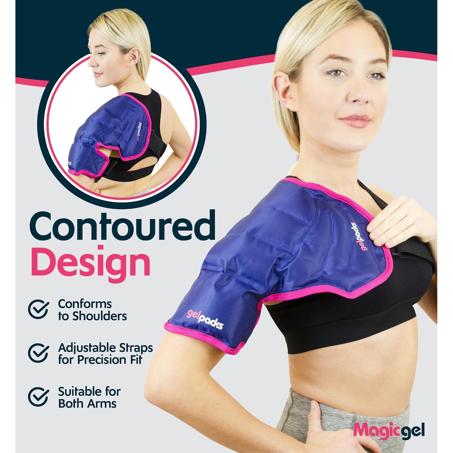 Paquete de Hielo Gel Mágico para Hombro 23x15cm Reutilizable