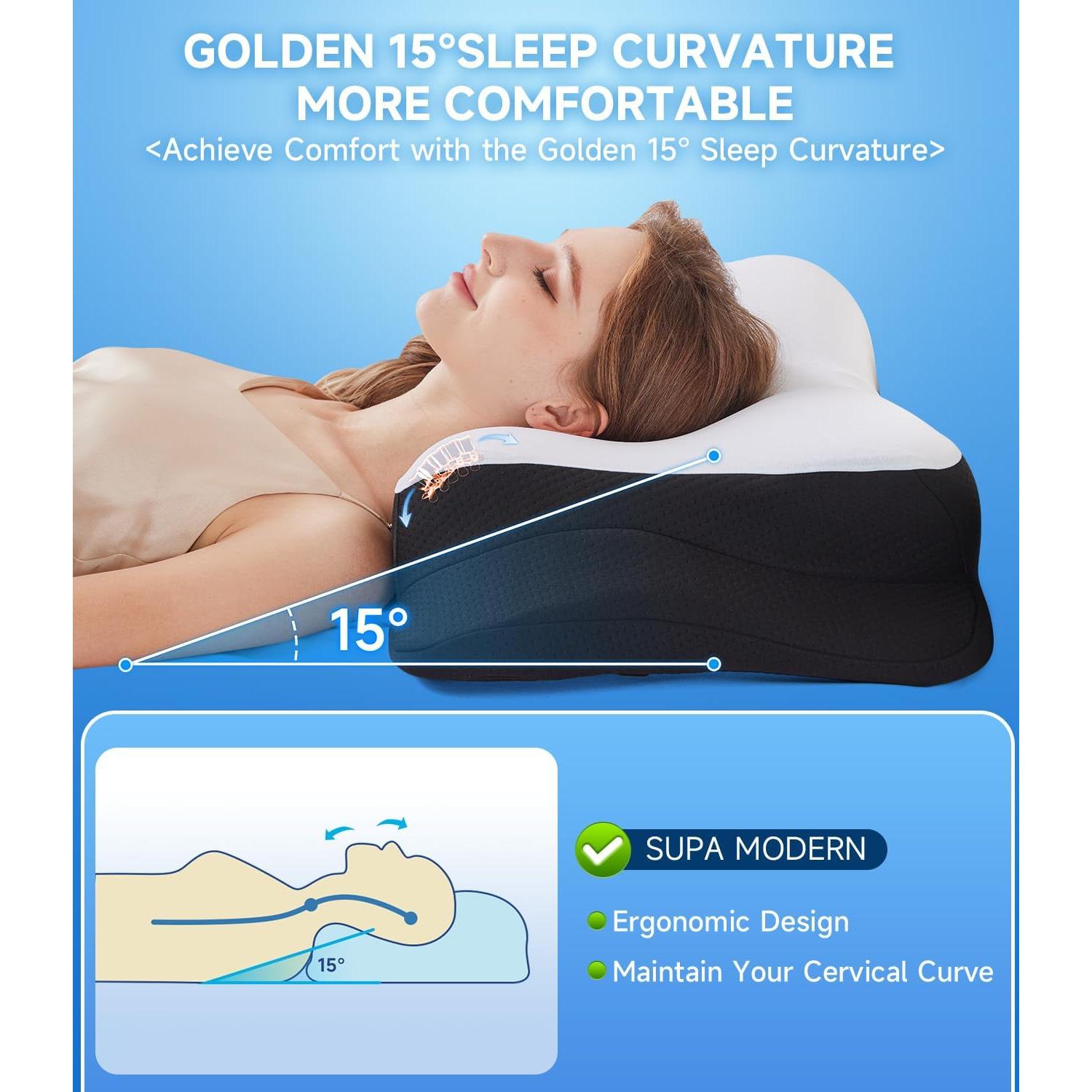 Almohada Cervical Enfriadora SUPA MODERN Reina Espuma Memoria