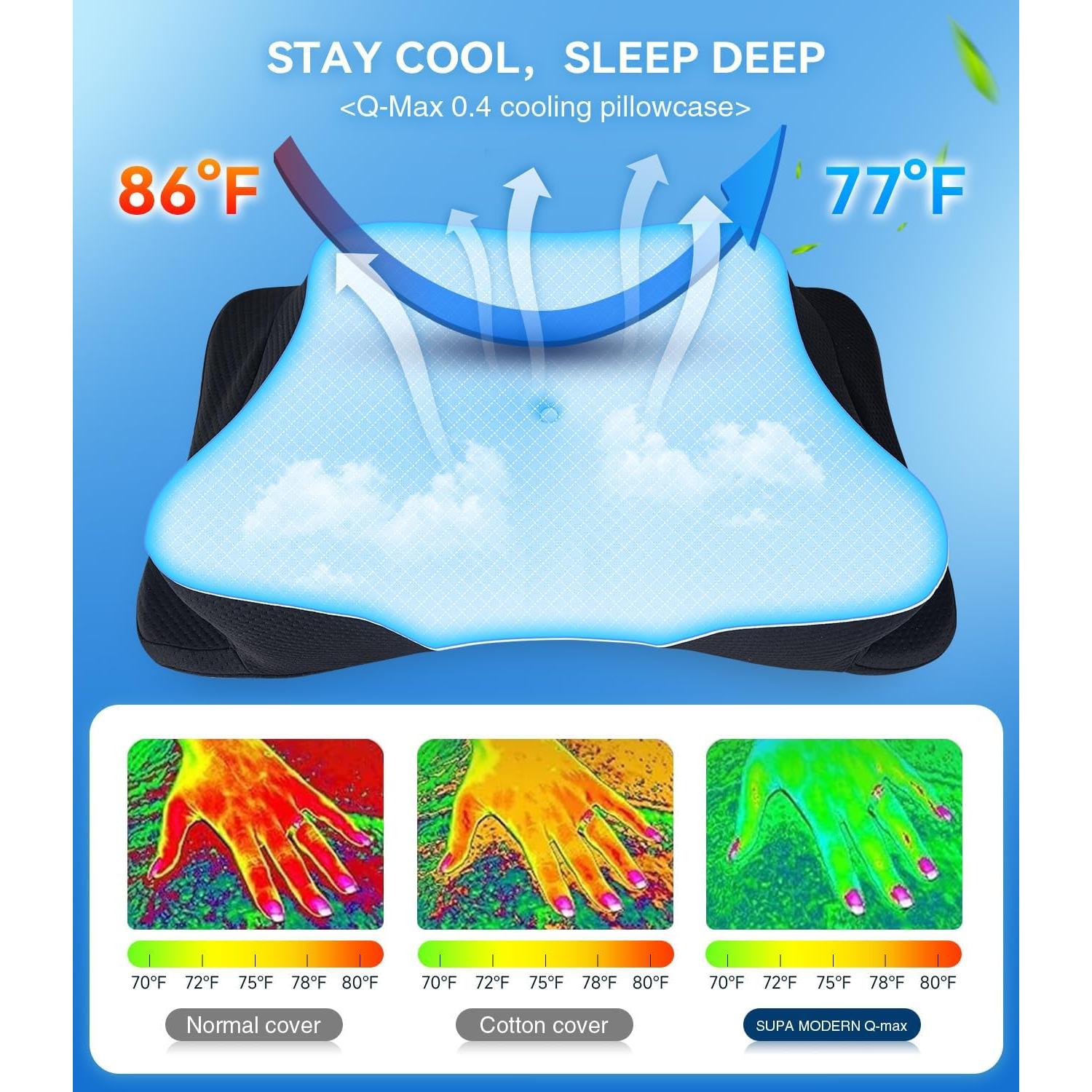 Almohada Cervical Enfriadora SUPA MODERN Reina Espuma Memoria