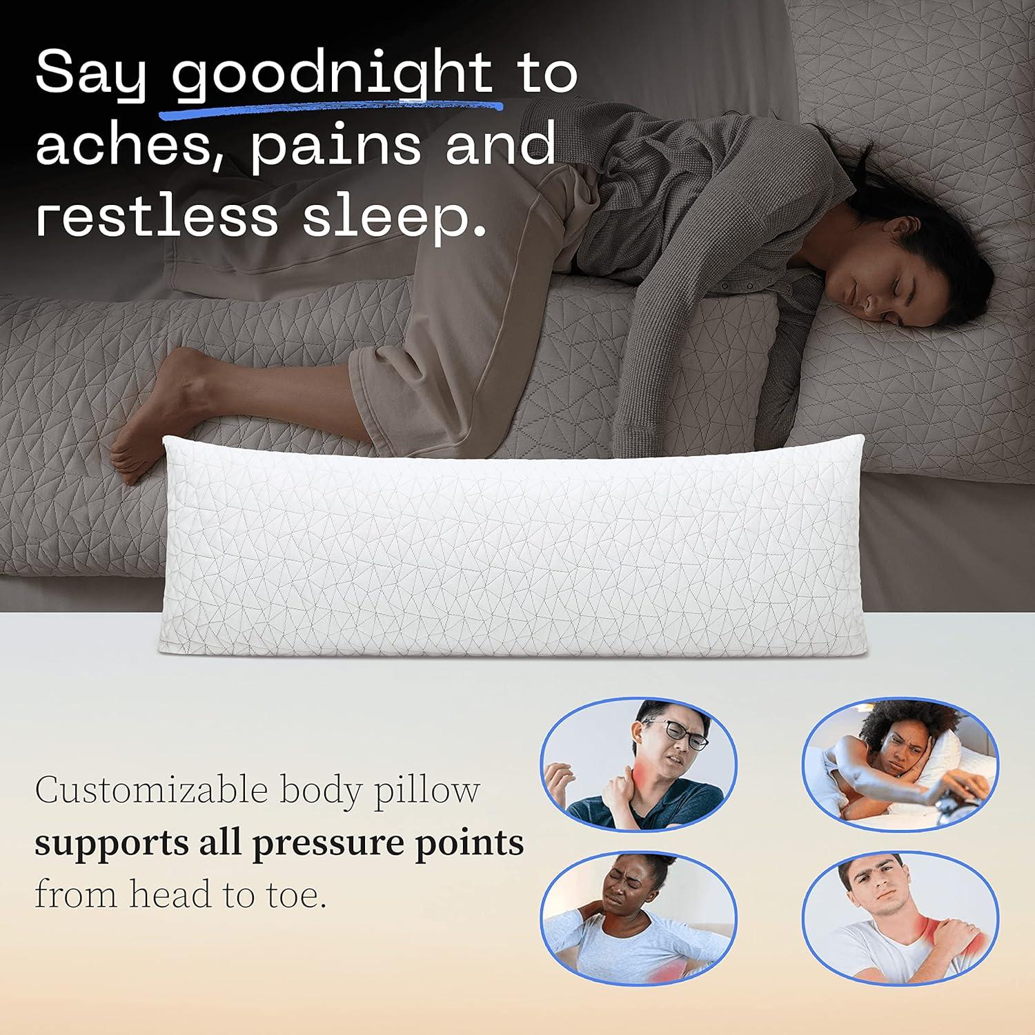 Almohada Ajustable Coop Home Goods Rey + Almohada Corporal