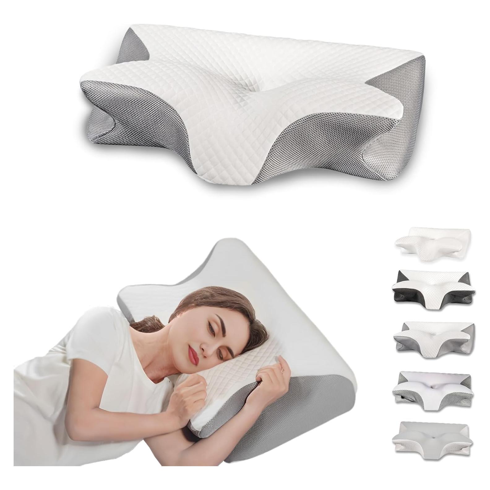 Almohada Cervical Ergonomica Good Haus Espuma Viscoelástica