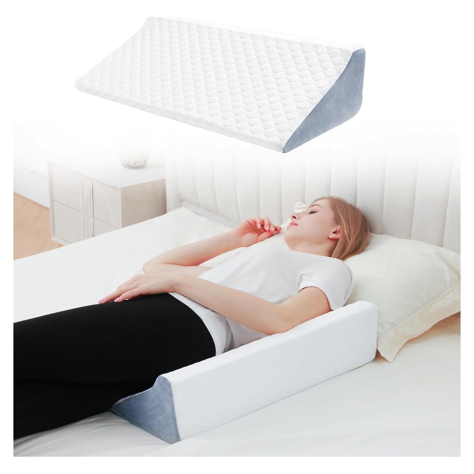 Cojín en cuña Flyxunfri para dormir y soporte lumbar