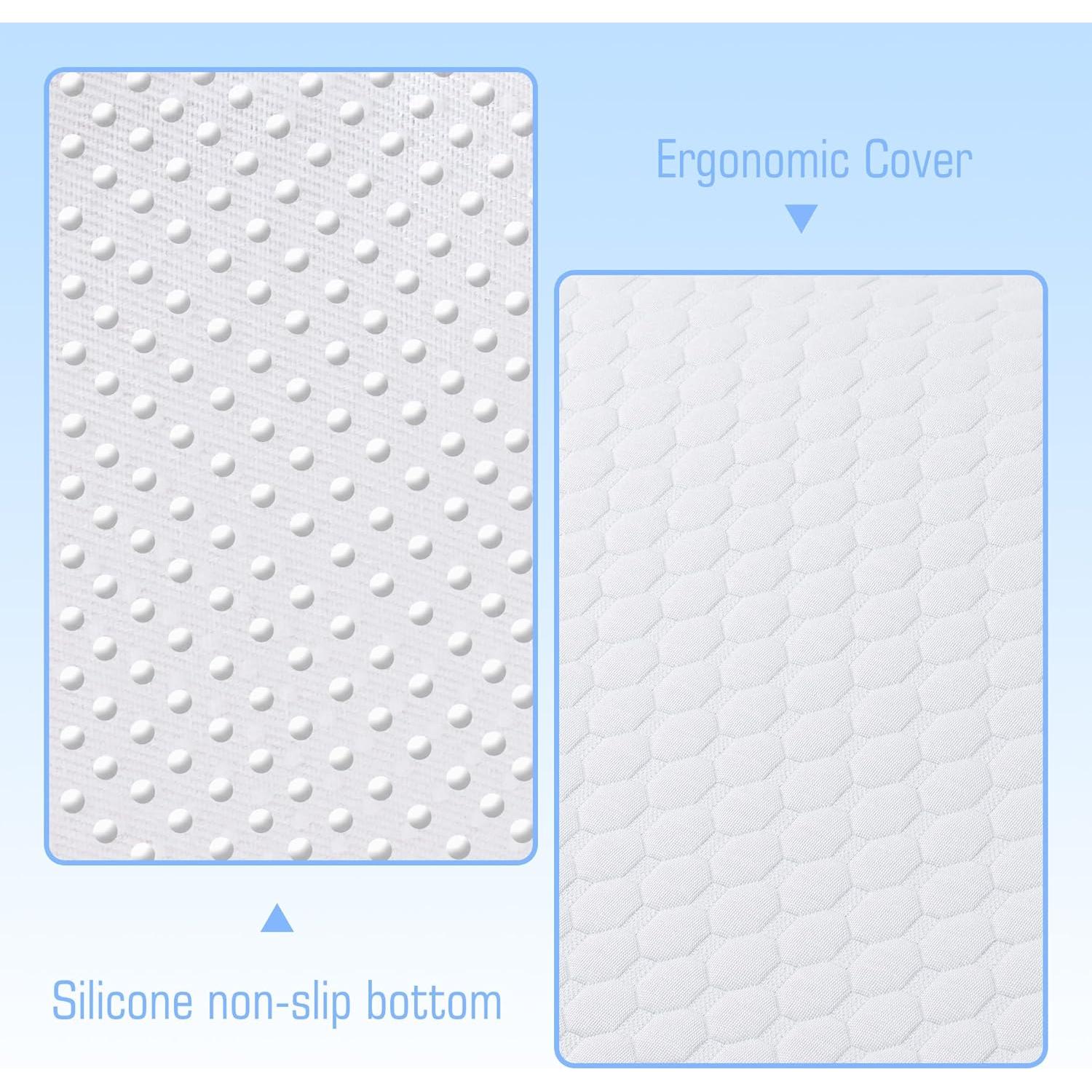 Cojín en cuña Flyxunfri para dormir y soporte lumbar