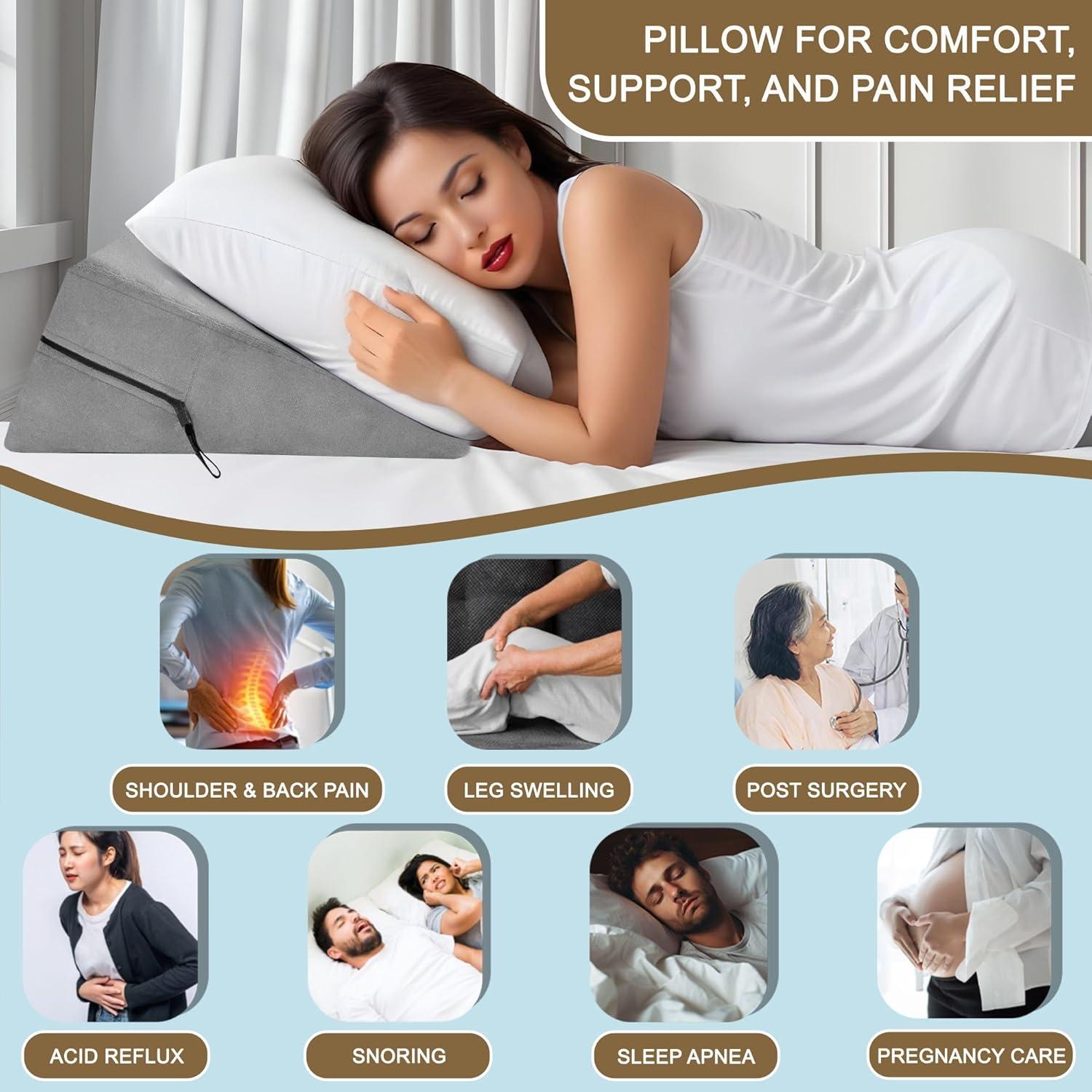 Almohada Cuña Sokoro para Apnea y Reflujo 17,8x35,6 cm