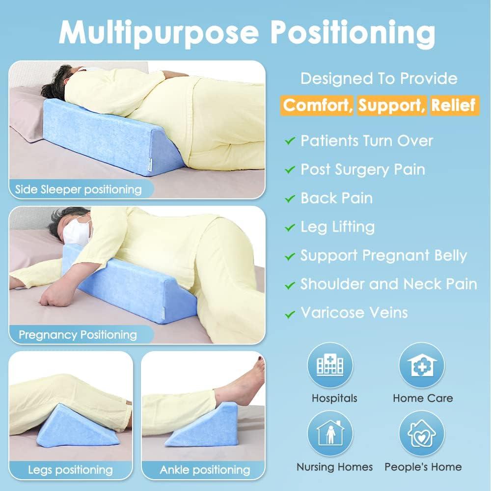 Cojín en cuña NEPPT para dormir de lado, soporte lumbar