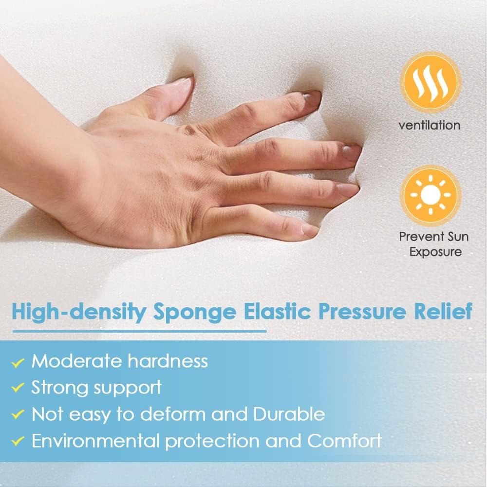 Cojín en cuña NEPPT para dormir de lado, soporte lumbar