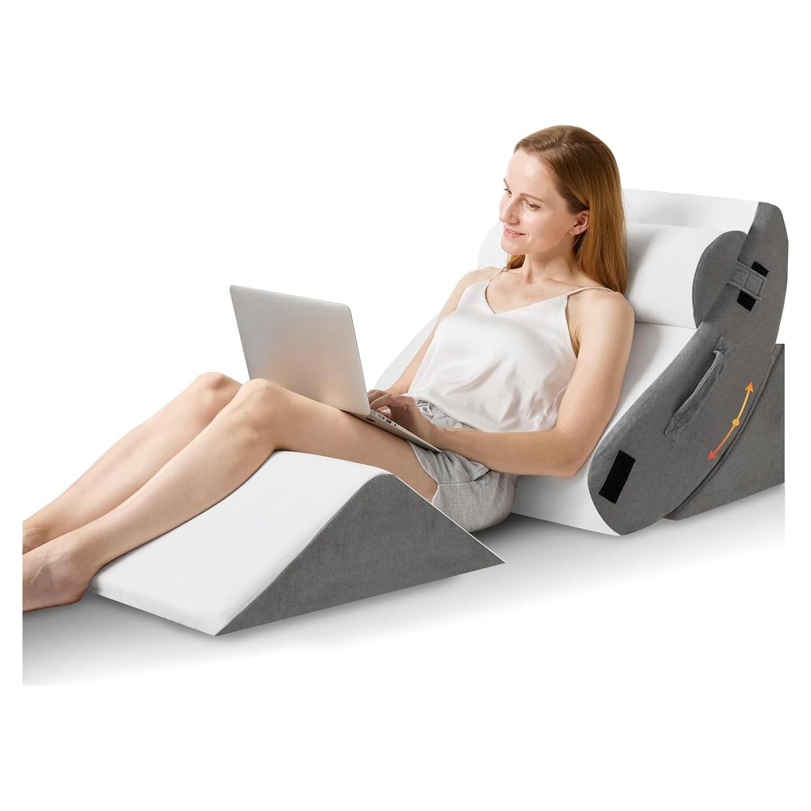 HABUTWAY Juego de 4 Almohadas Ortopédicas en Cuña Ajustables