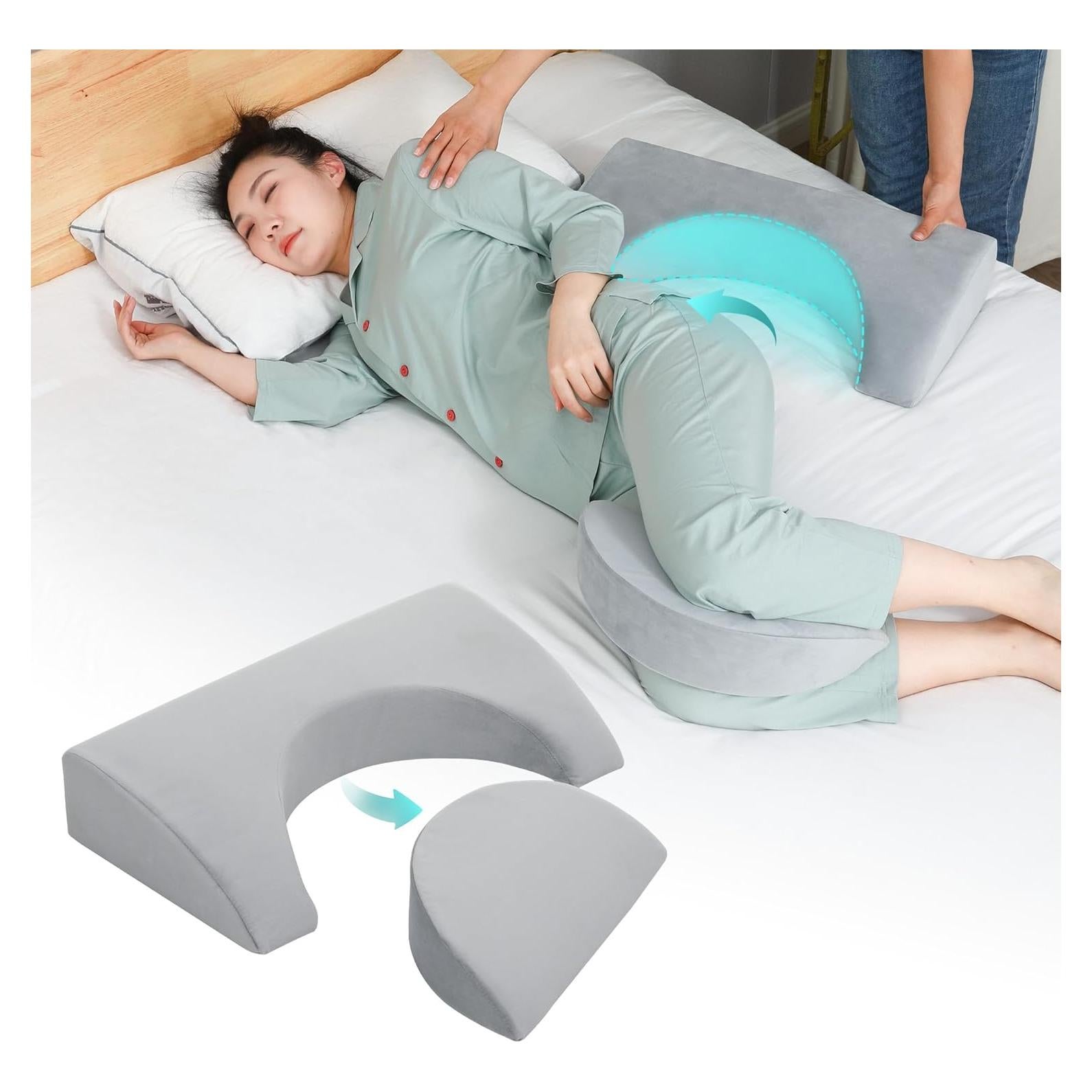 Cojín en cuña JFNoraiva para dormir de lado y post cirugía