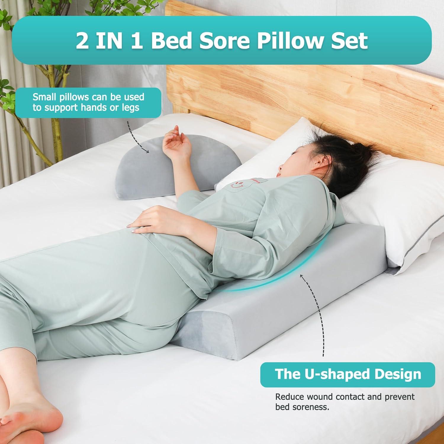 Cojín en cuña JFNoraiva para dormir de lado y post cirugía