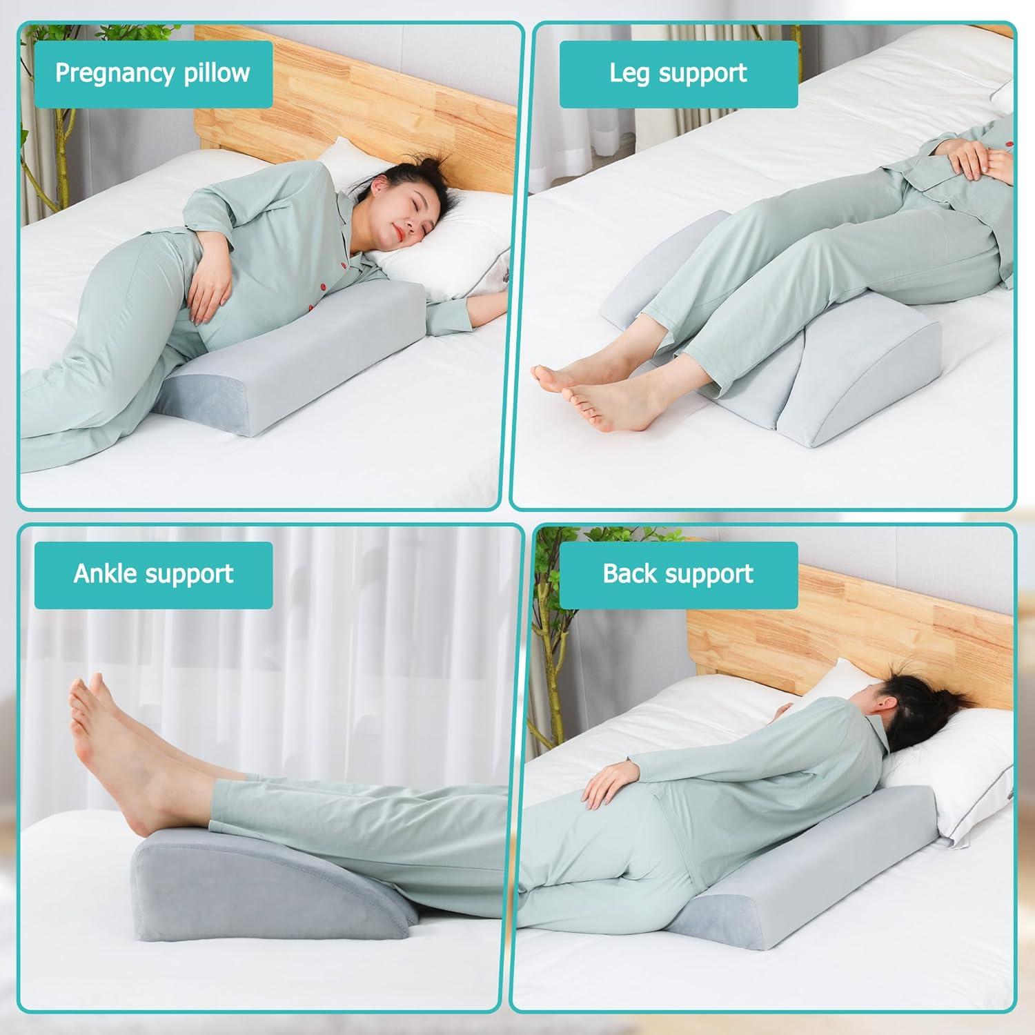 Cojín en cuña JFNoraiva para dormir de lado y post cirugía