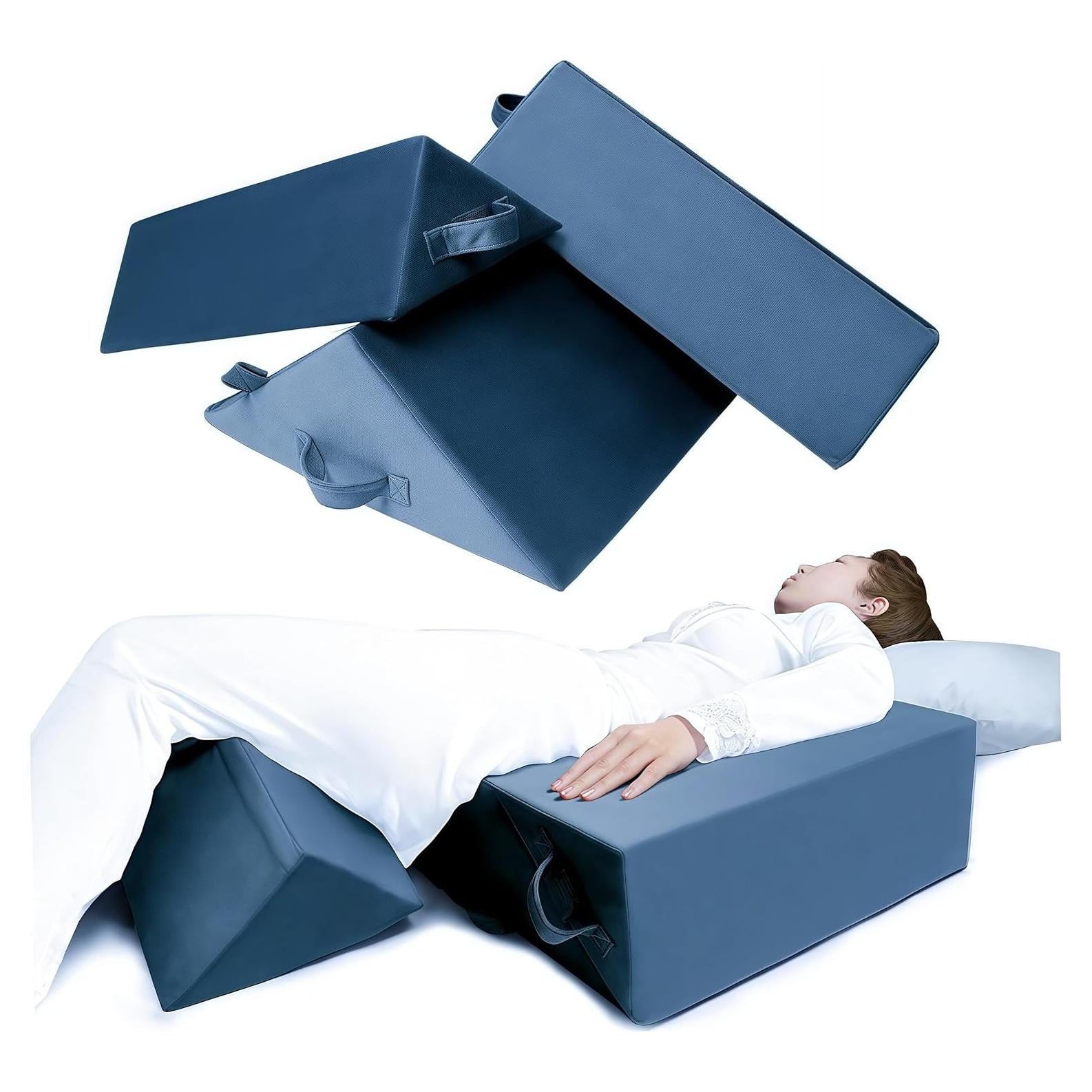 Juego de Almohadas de Cuña SJFFDP 3PCS para Dormir y Alivio