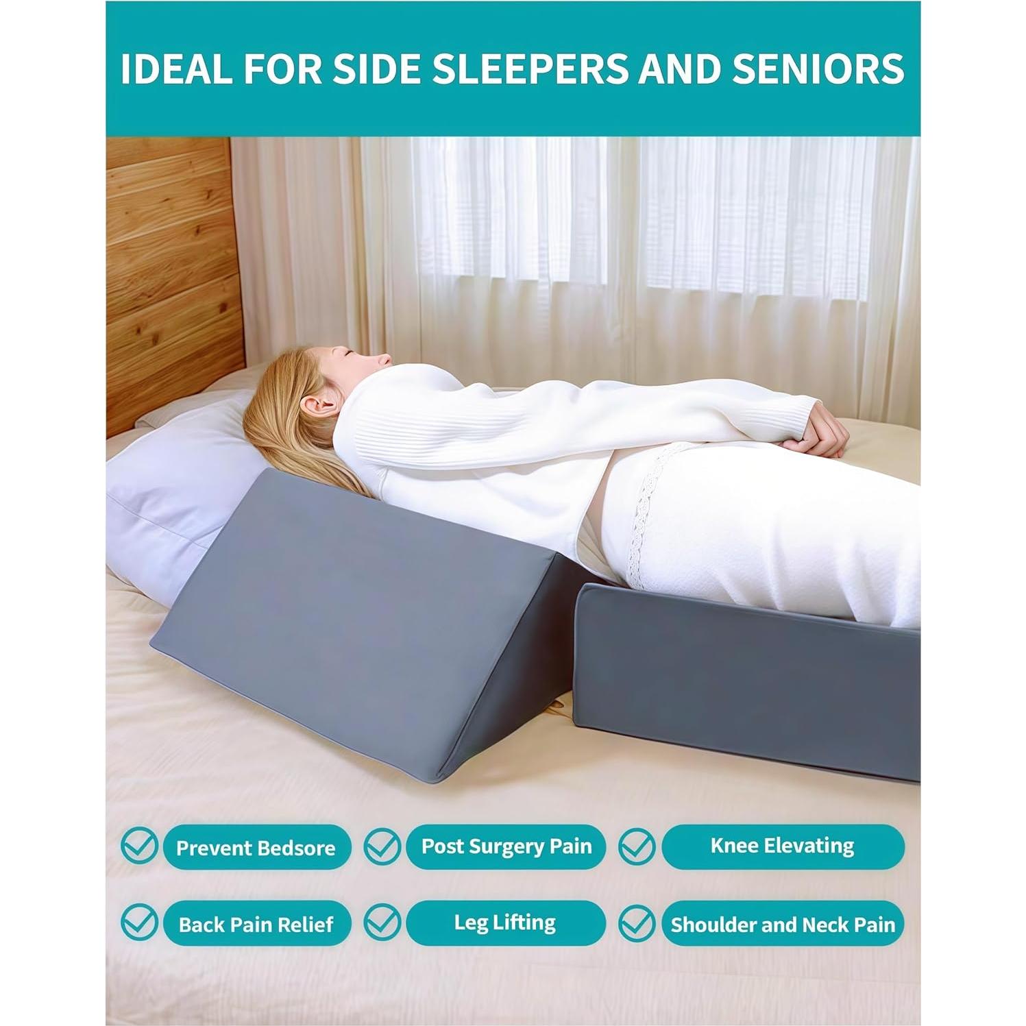 Juego de Almohadas de Cuña SJFFDP 3PCS para Dormir y Alivio