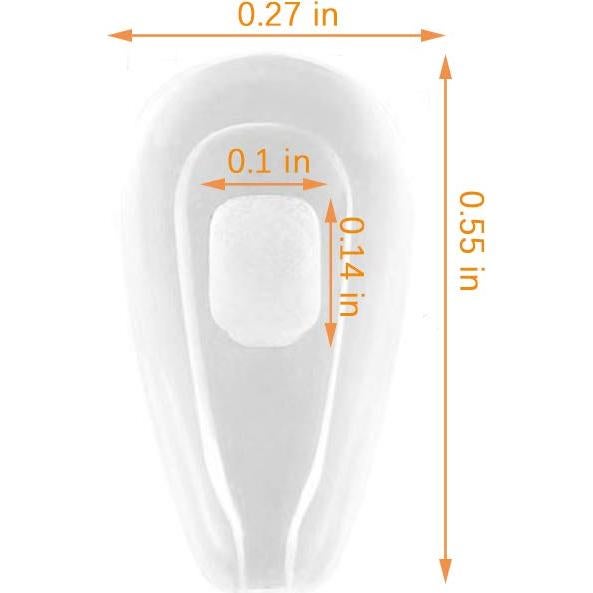 Almohadillas de nariz BEHLINE 14 mm antideslizantes para gafas