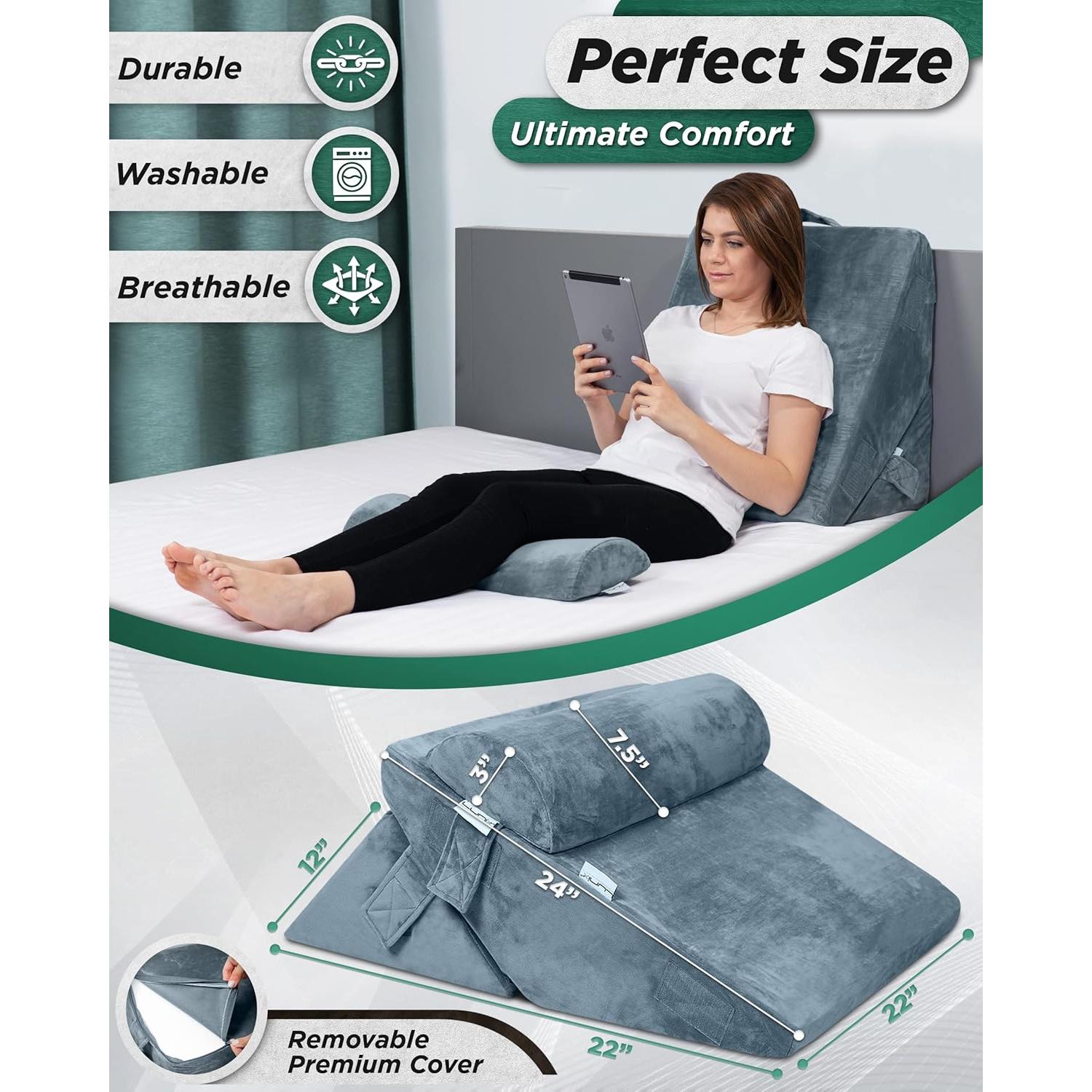 Conjunto de Almohadas en Cuña Ortopédicas Lunix 3 Piezas