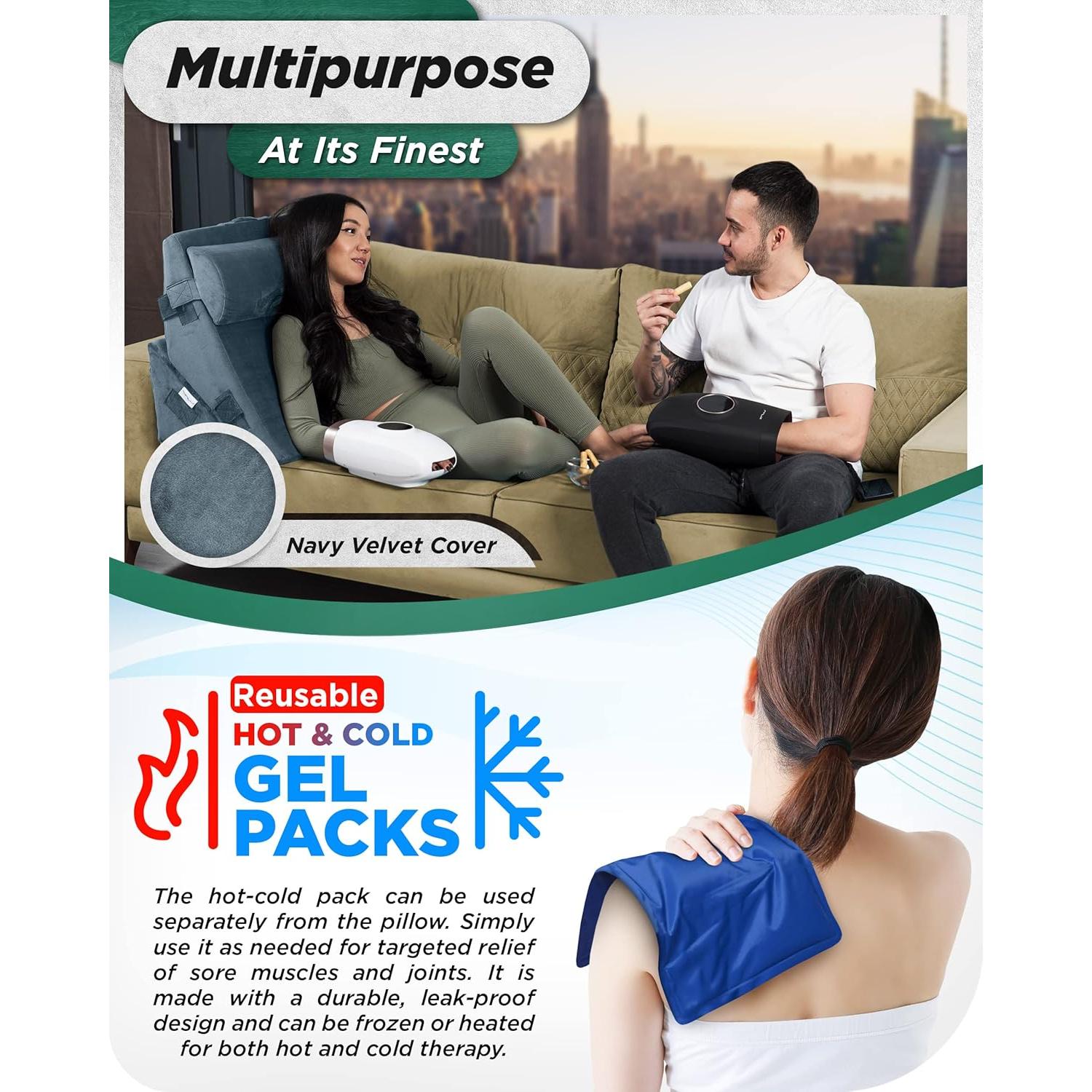 Conjunto de Almohadas en Cuña Ortopédicas Lunix 3 Piezas