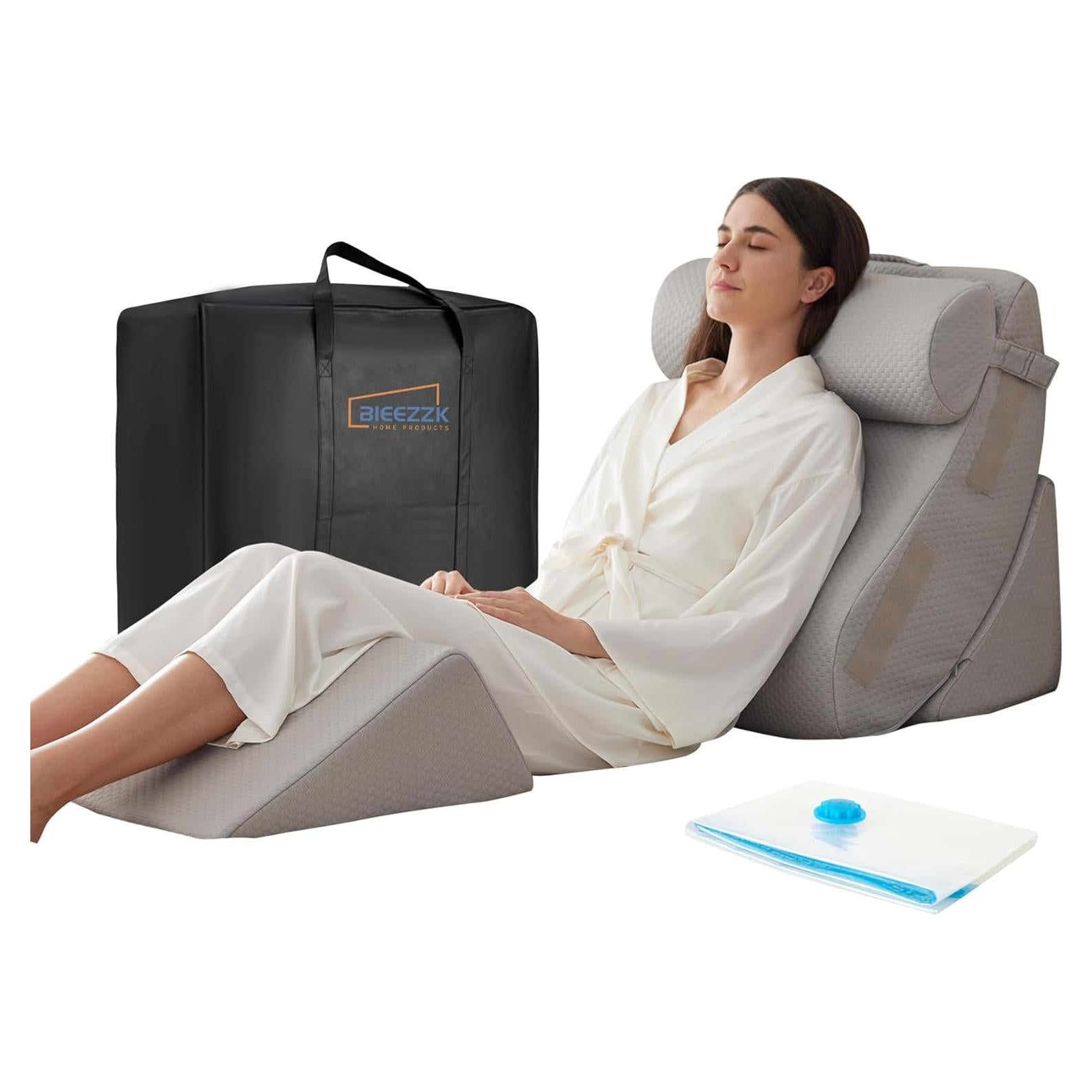 Juego de 4 Almohadas en Cuña BIEEZZK Espuma Viscoelástica