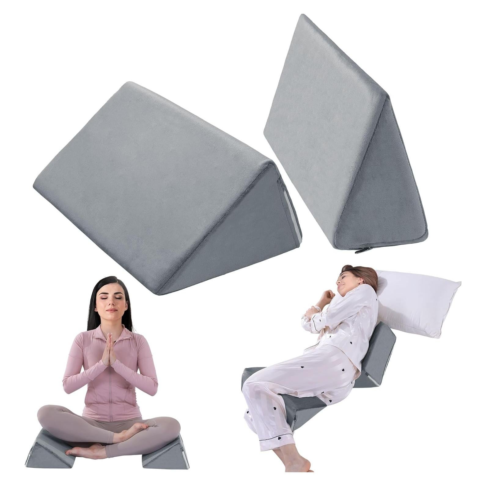 Almohada en Cuña BALAPET 2 Pcs Espuma Premium Gris