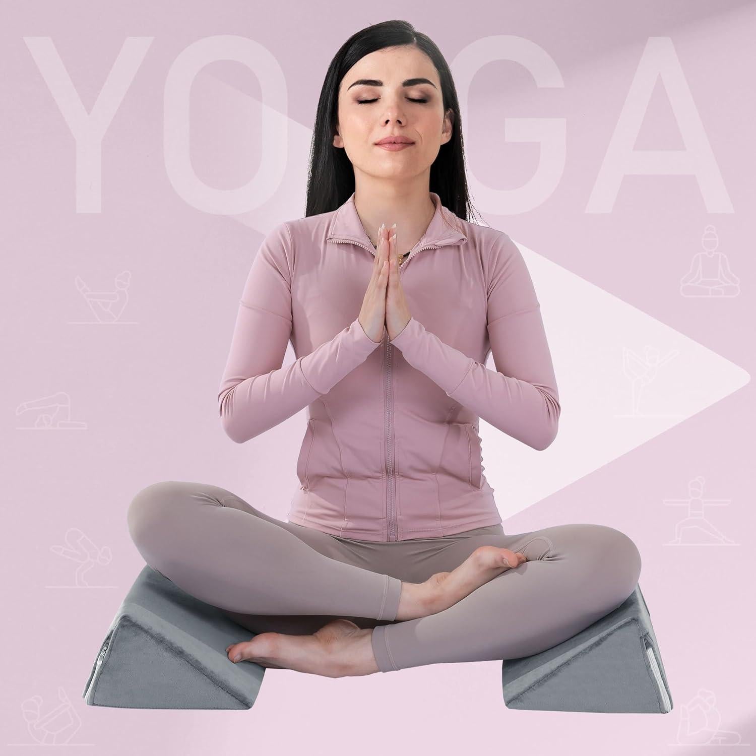 Almohada en Cuña BALAPET 2 Pcs Espuma Premium Gris