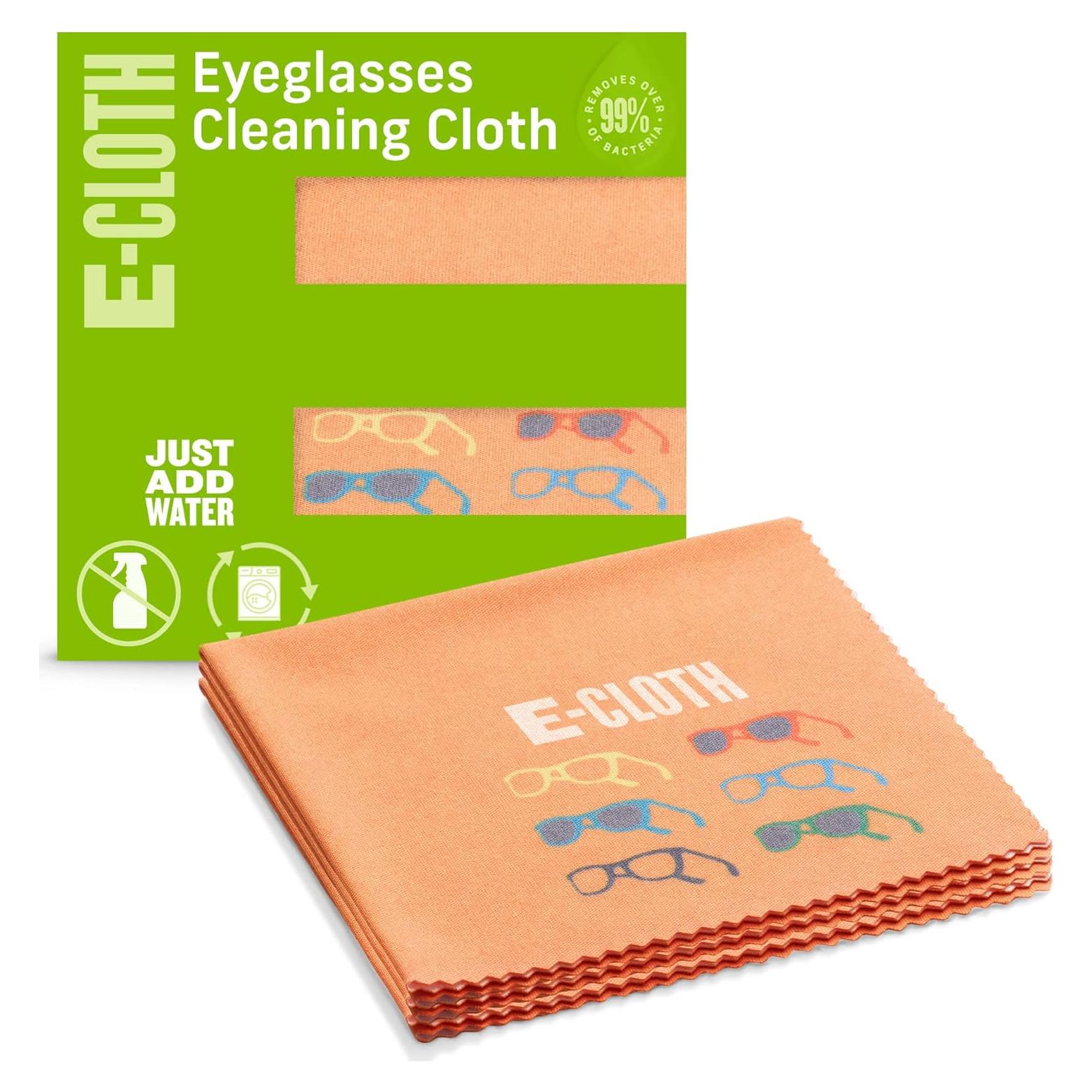 Paquete de 3 paños E-Cloth para limpieza de gafas