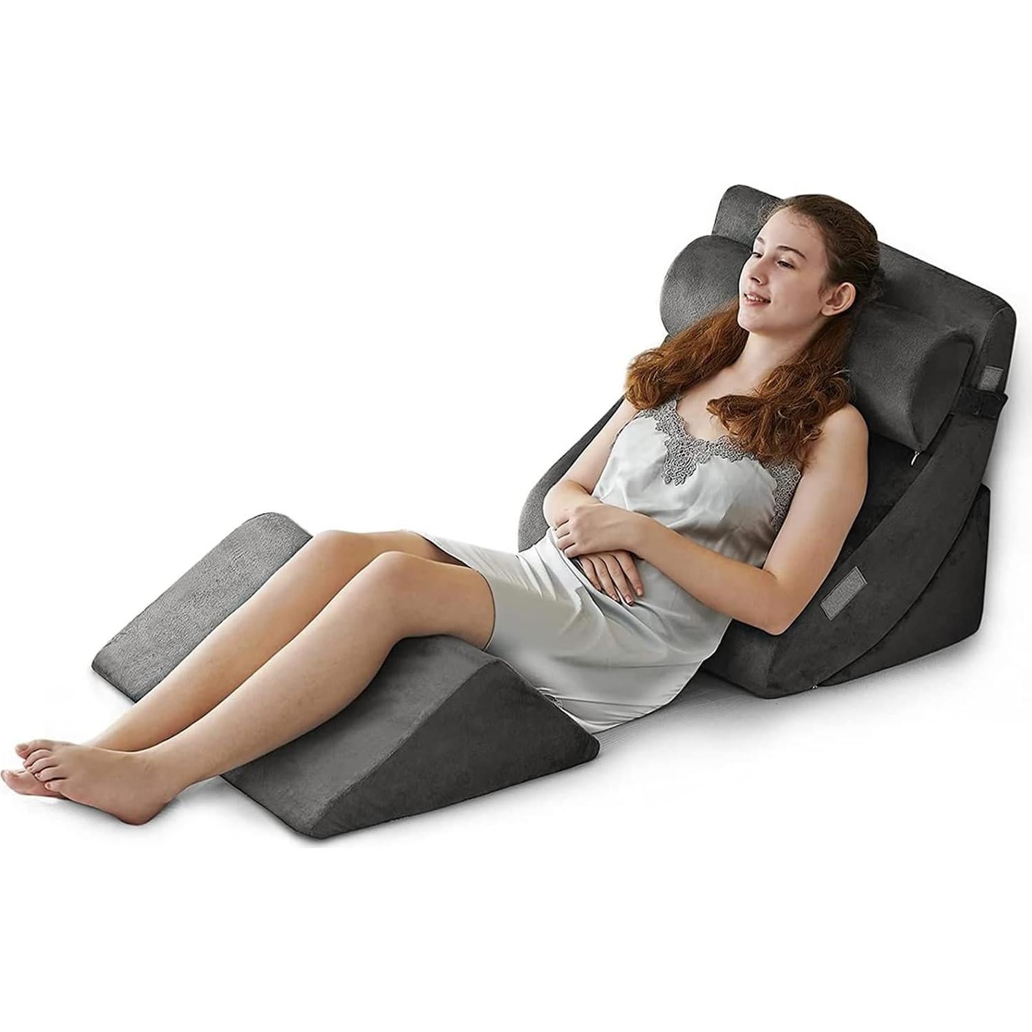 Ganaver Juego de 4 Almohadas Ortopédicas Ajustables 55,88 cm