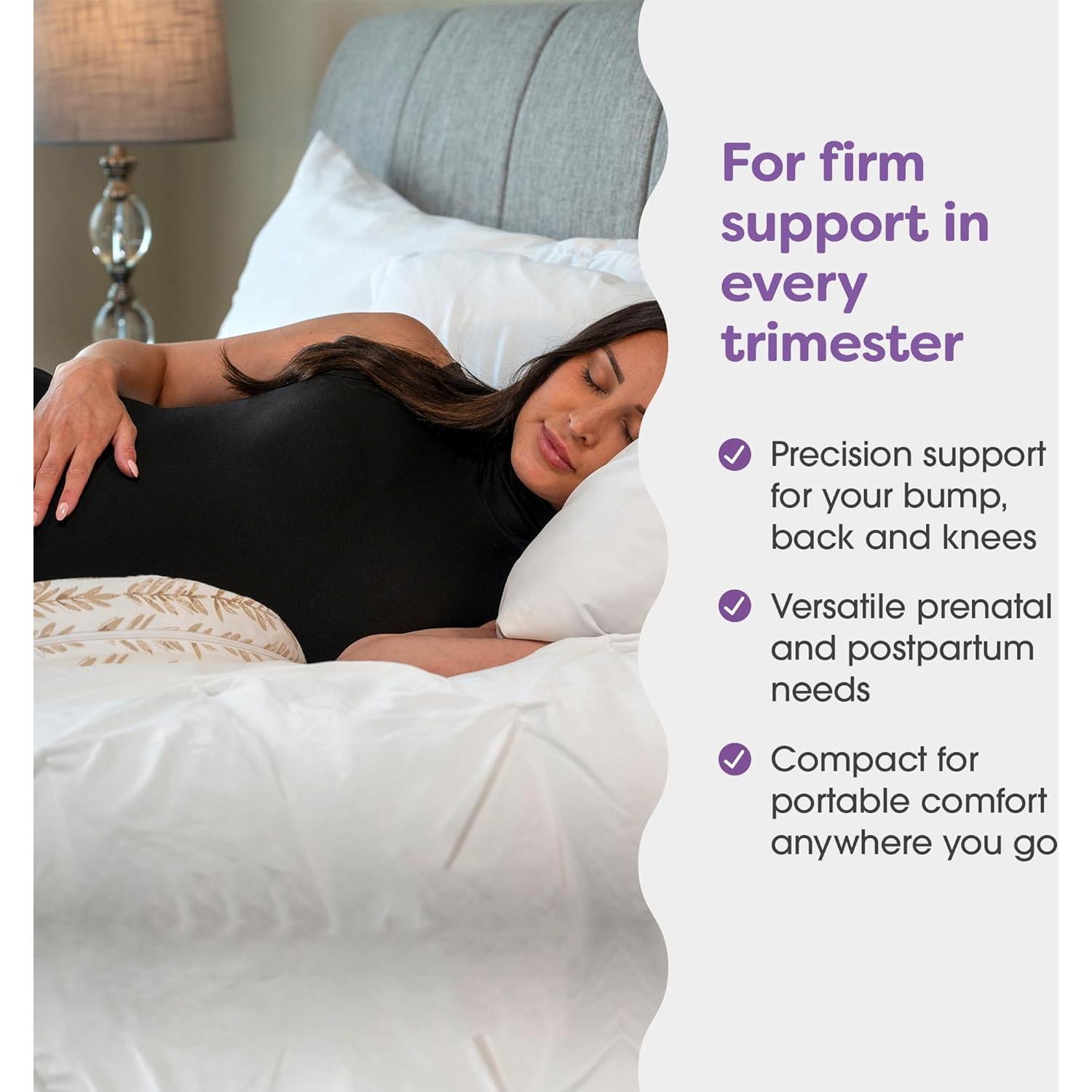 Cojín de Embarazo Boppy Wedge Taupe Soporte Maternidad