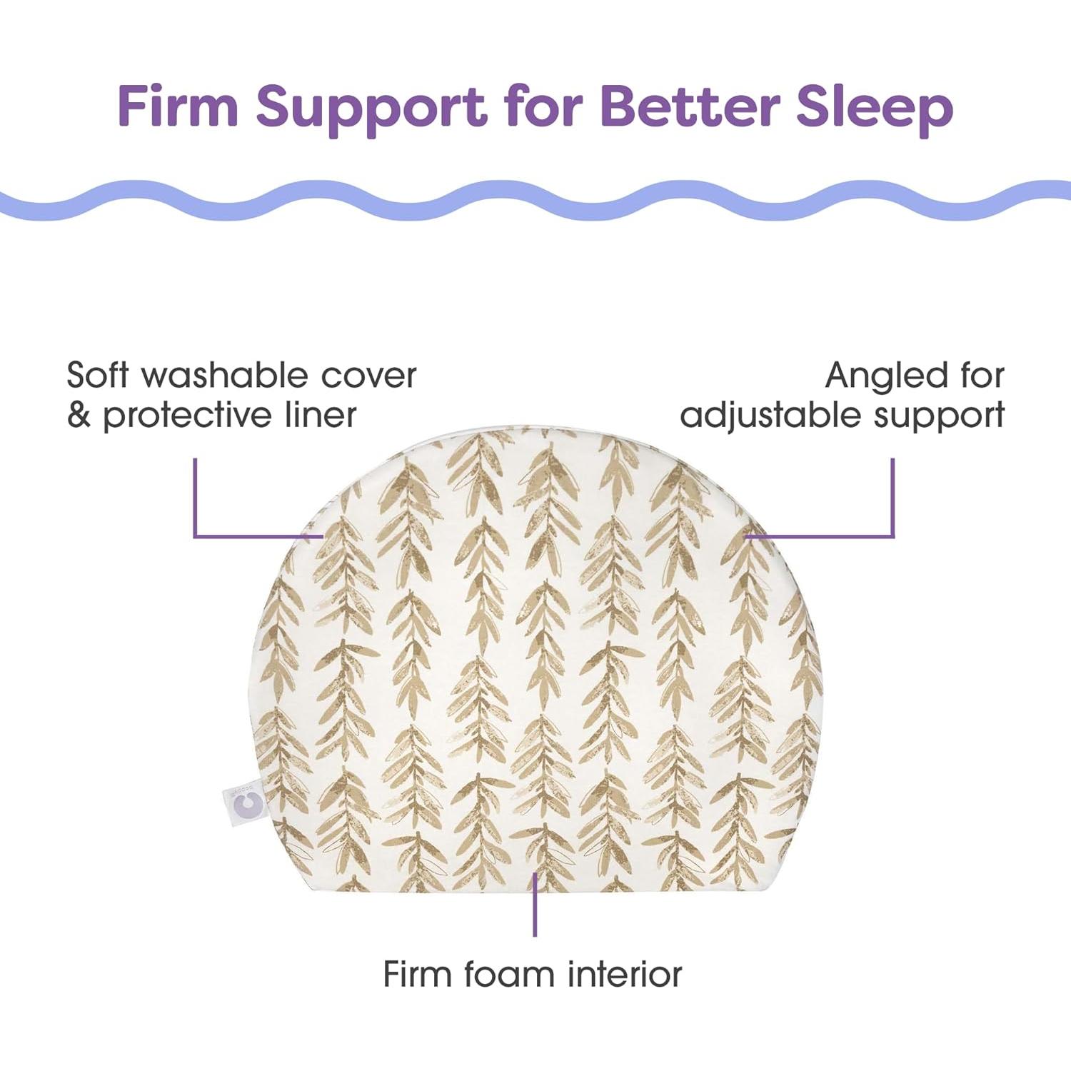 Cojín de Embarazo Boppy Wedge Taupe Soporte Maternidad