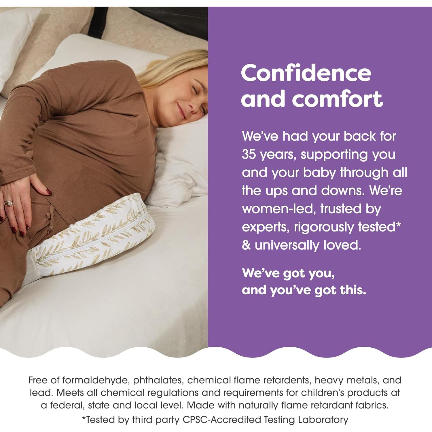 Cojín de Embarazo Boppy Wedge Taupe Soporte Maternidad