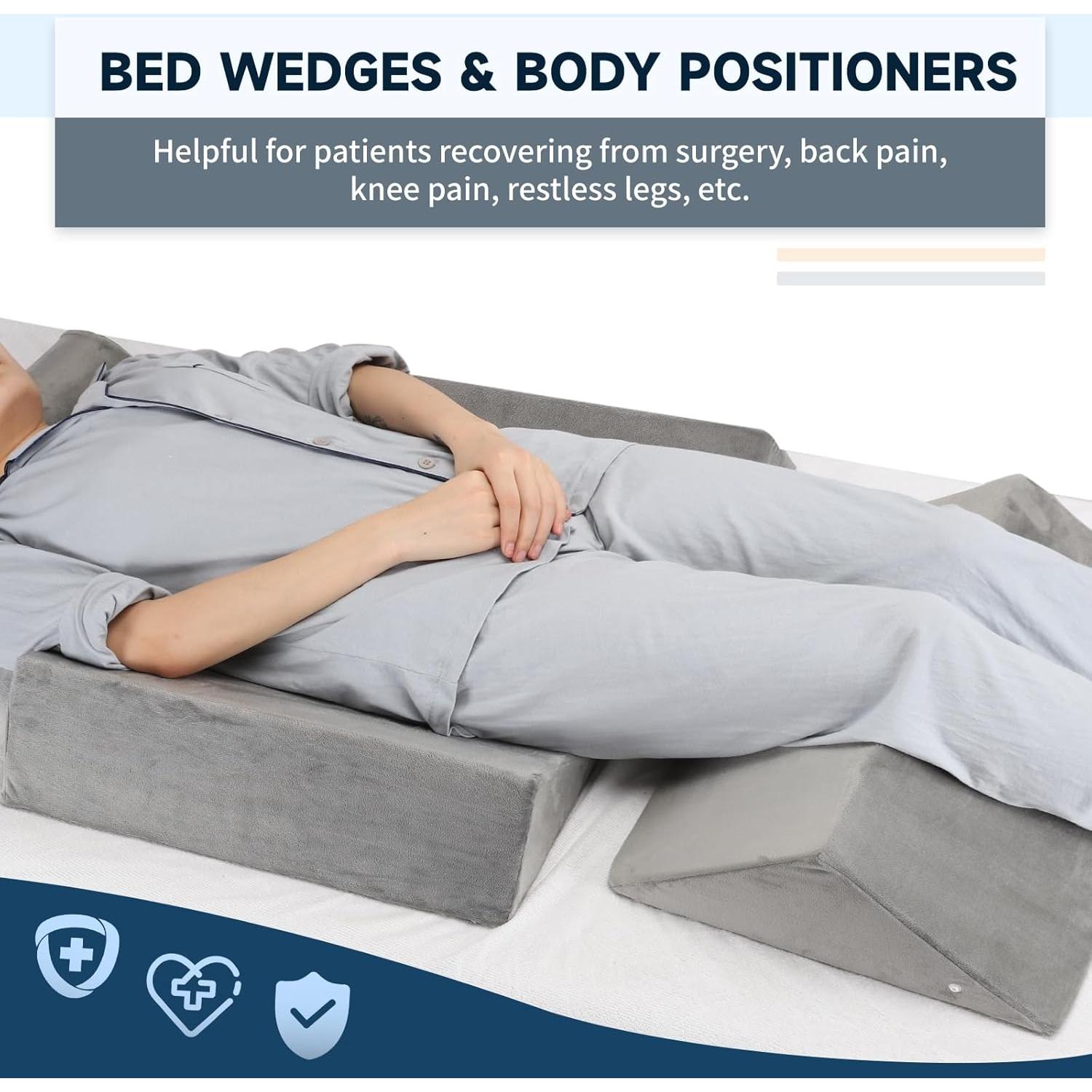 Cojines en Cuña Jacobable 4 en 1 para Posicionamiento Corporal