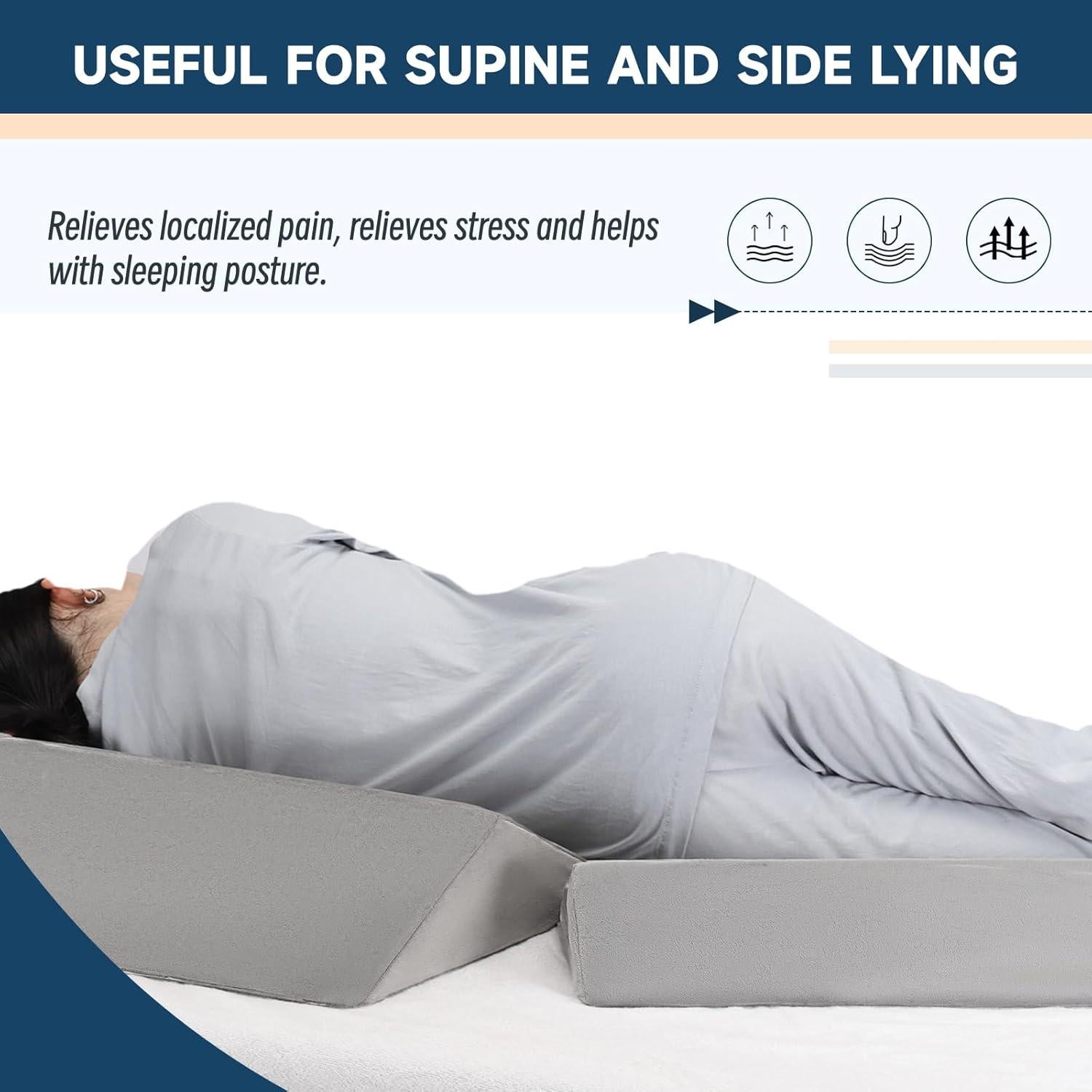 Cojines en Cuña Jacobable 4 en 1 para Posicionamiento Corporal