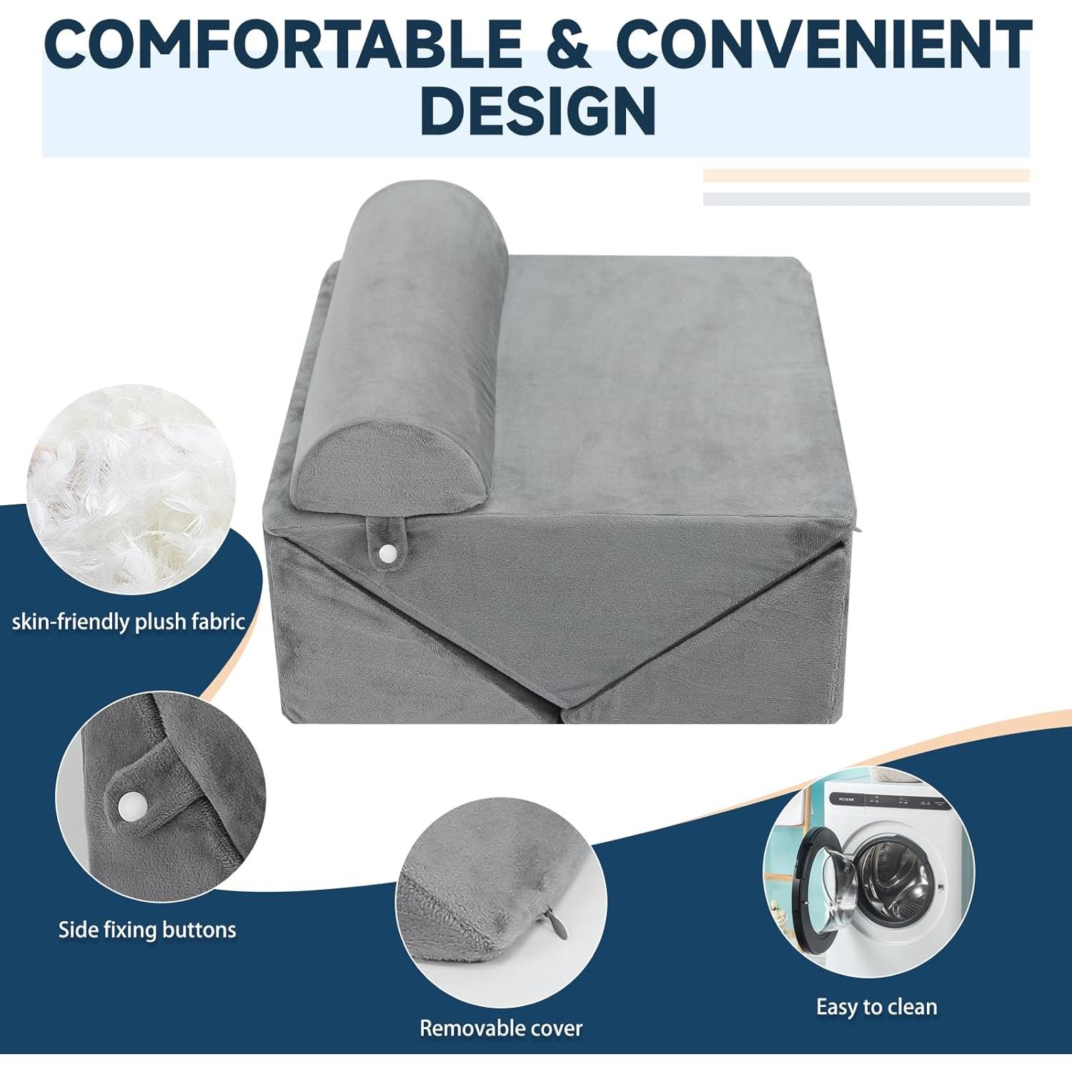 Cojines en Cuña Jacobable 4 en 1 para Posicionamiento Corporal