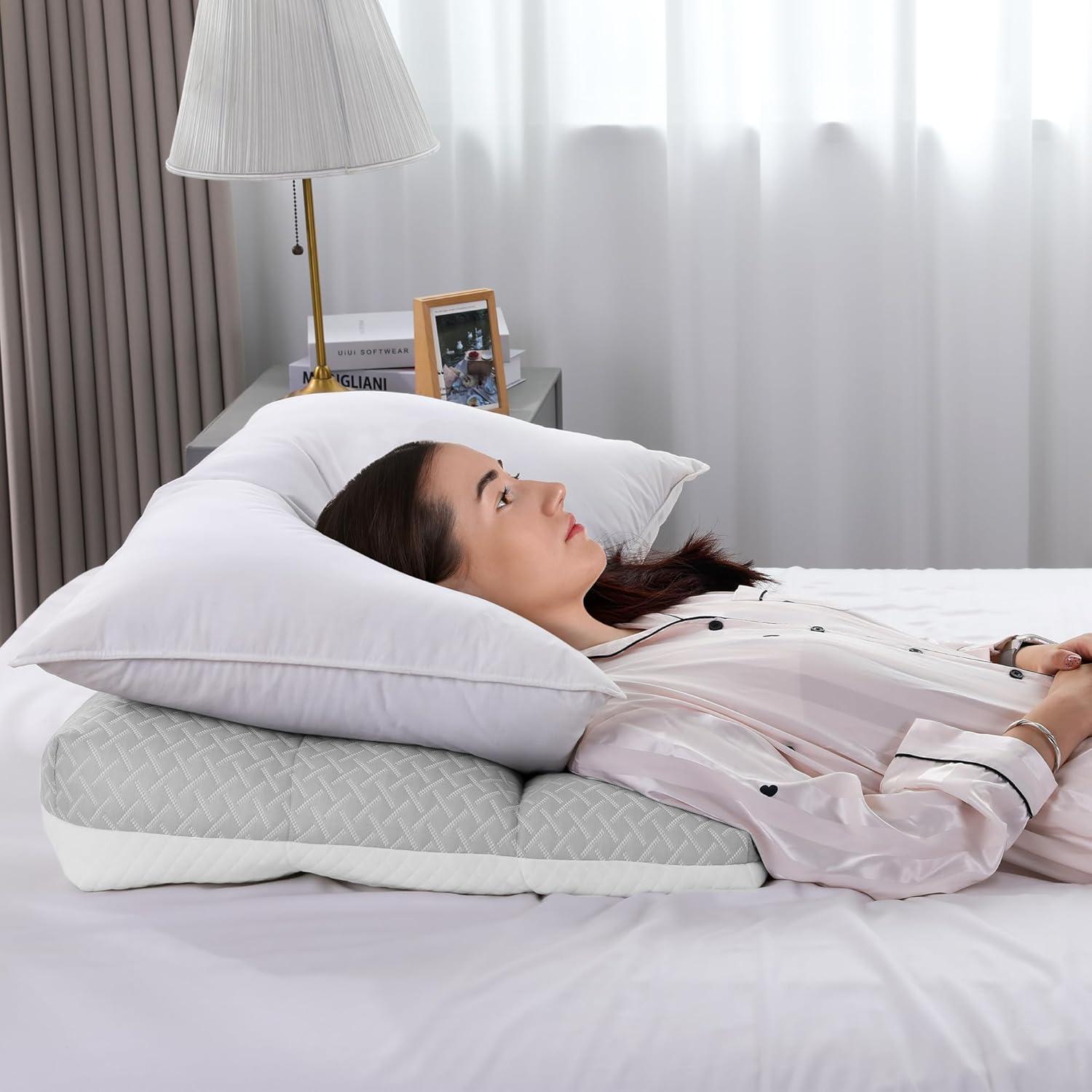 Almohada Elevadora de Piernas MABOZOO Ajustable 58x58 cm