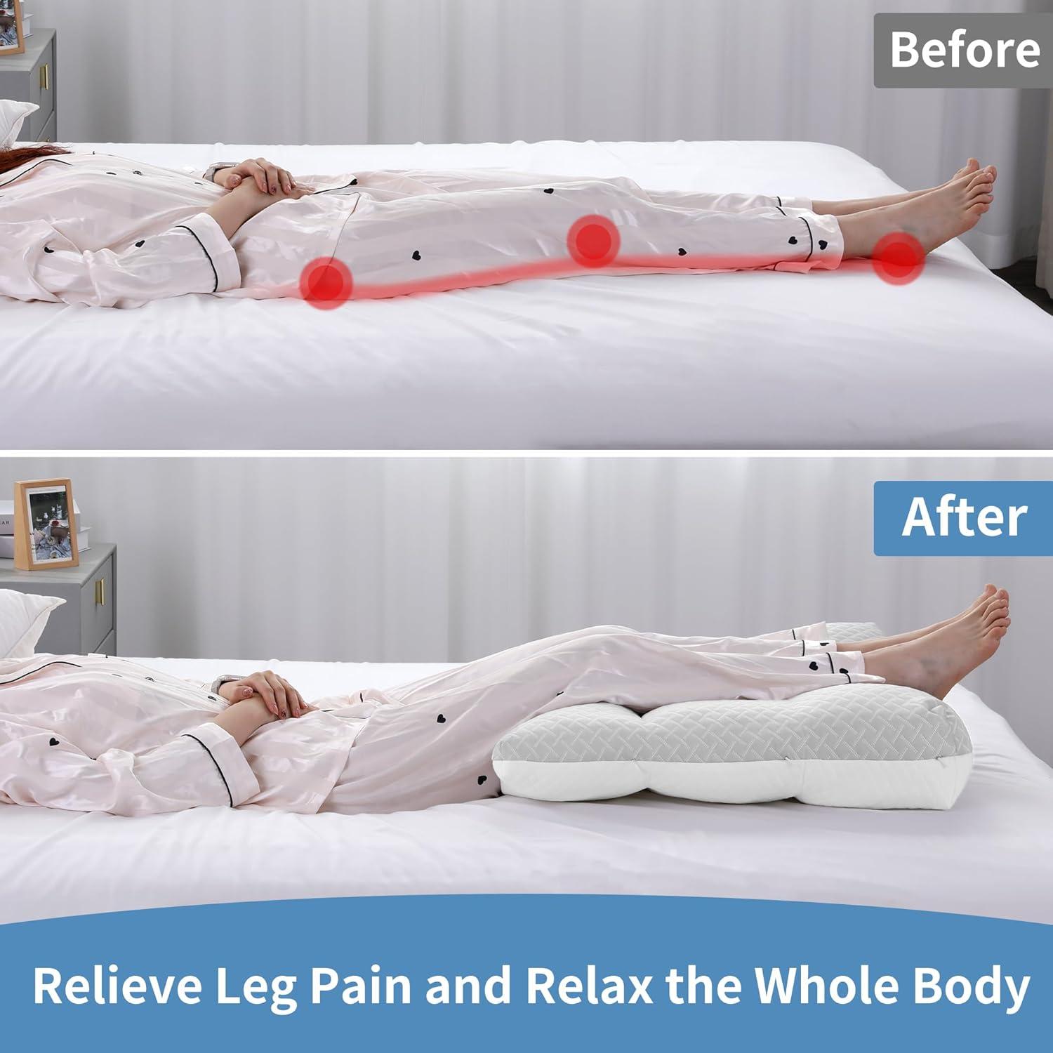 Almohada Elevadora de Piernas MABOZOO Ajustable 58x58 cm