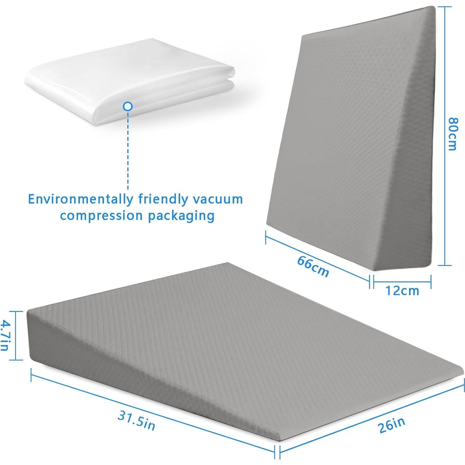 Cojín en cuña ergonómico XINSURUJIAN 80x66 cm Blanco