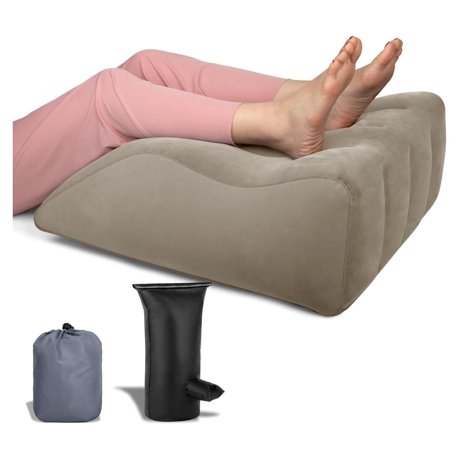 Almohada Inflable para Piernas Tough Bison - Soporte Ergonómico