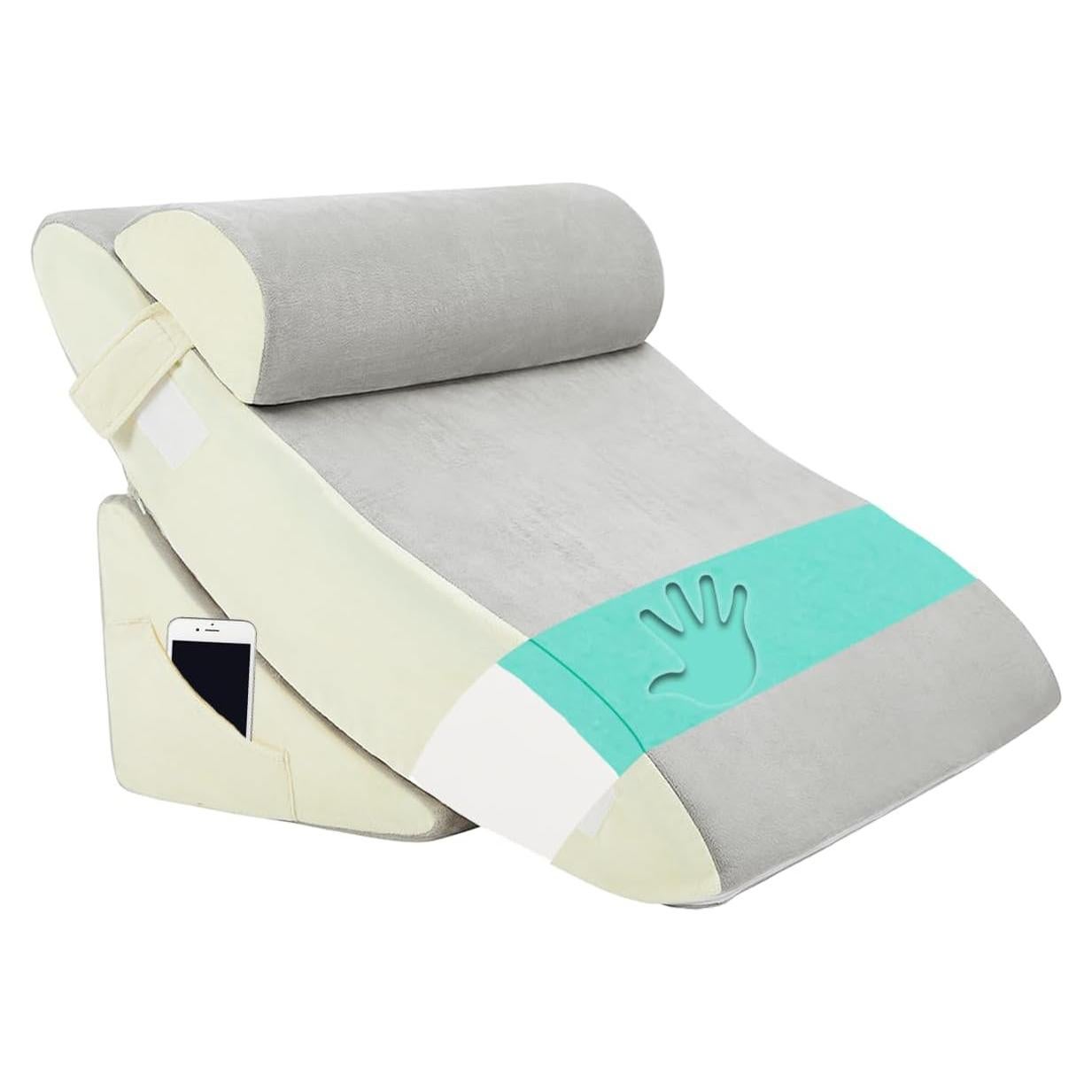 Juego de Almohadas en Cuña TokSay - Espuma Viscoelástica 3 Piezas