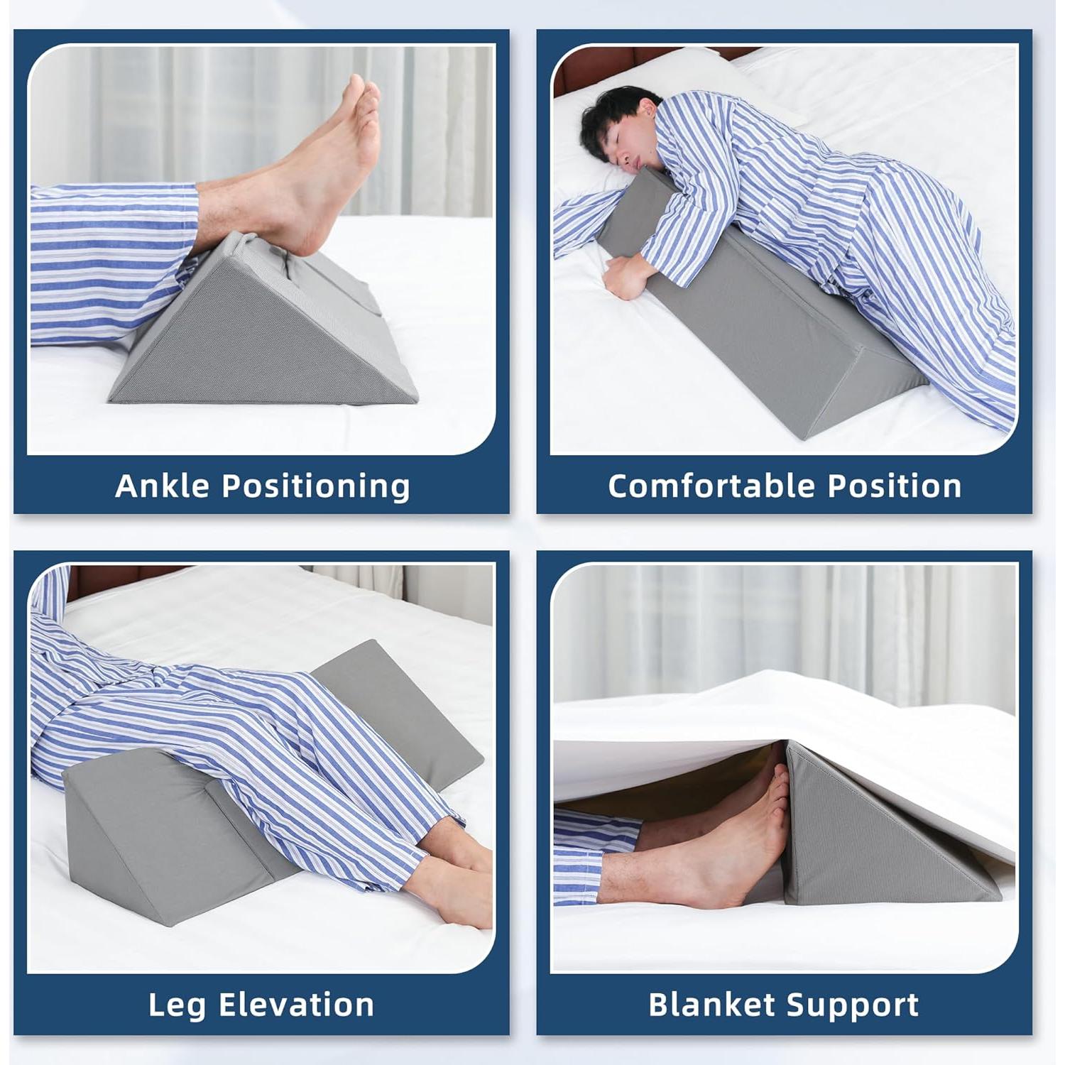 Almohada en Cuña TYYIHUA 86 cm para Dormir de Lado