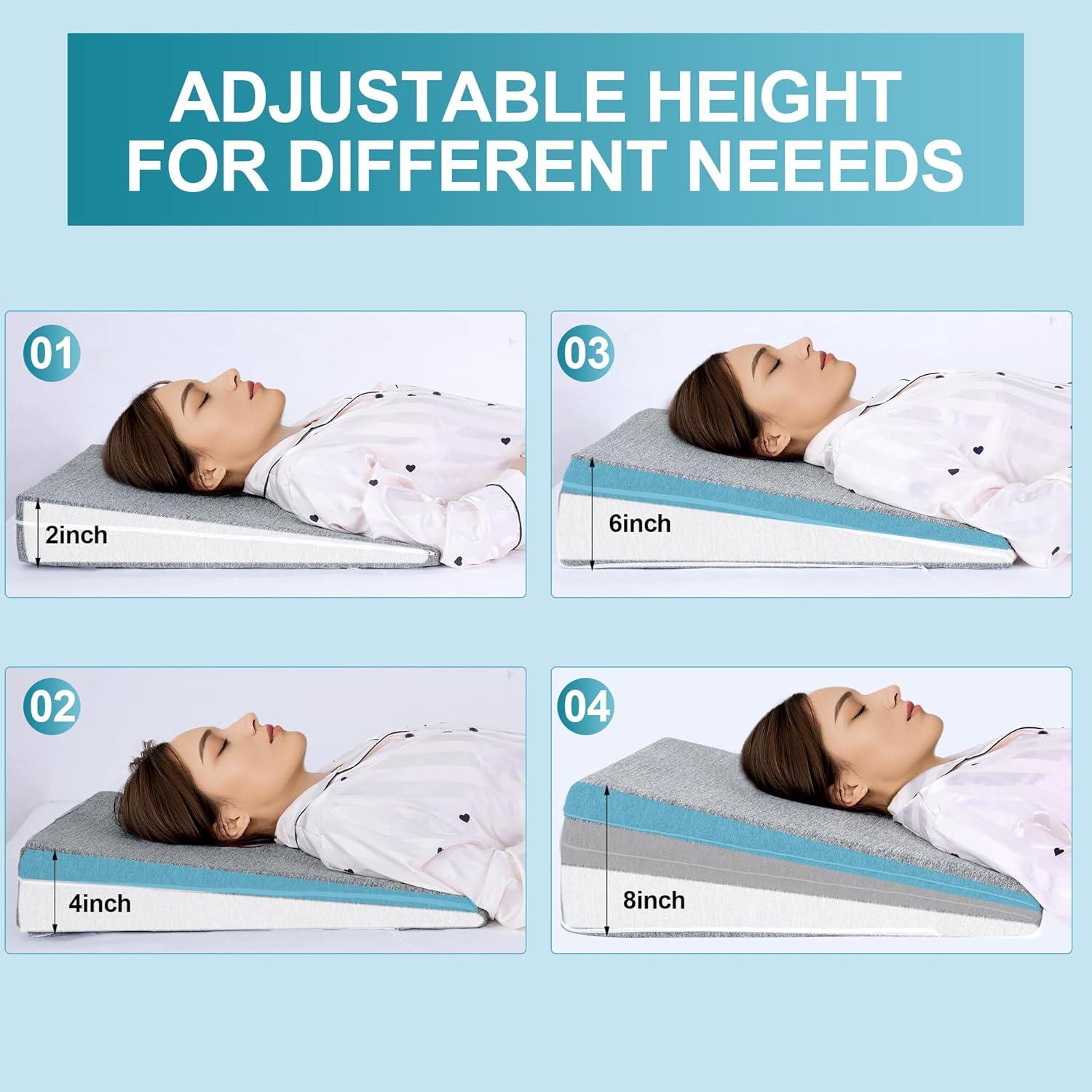 Cojín en Cuña Ajustable ROYALAY 61x51cm Espuma Viscoelástica