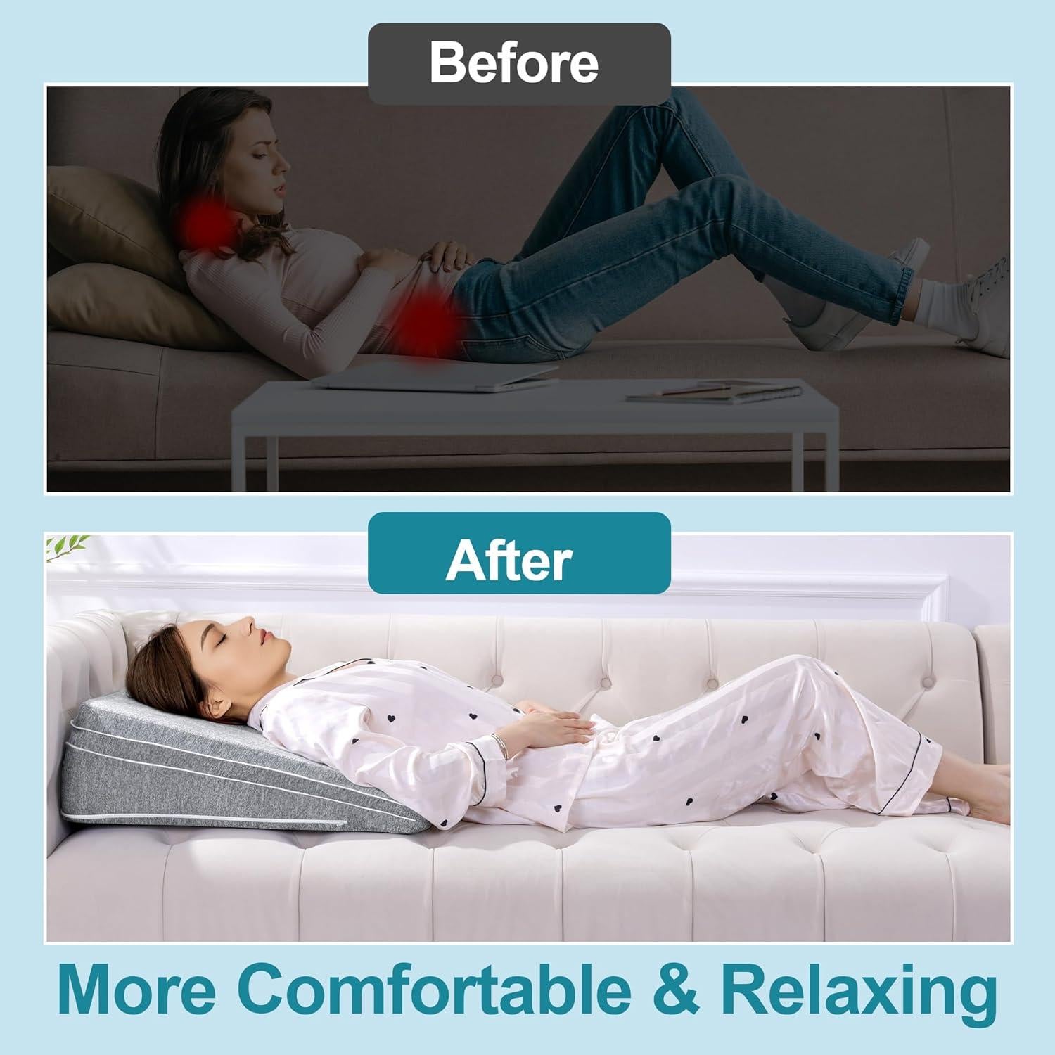 Cojín en Cuña Ajustable ROYALAY 61x51cm Espuma Viscoelástica