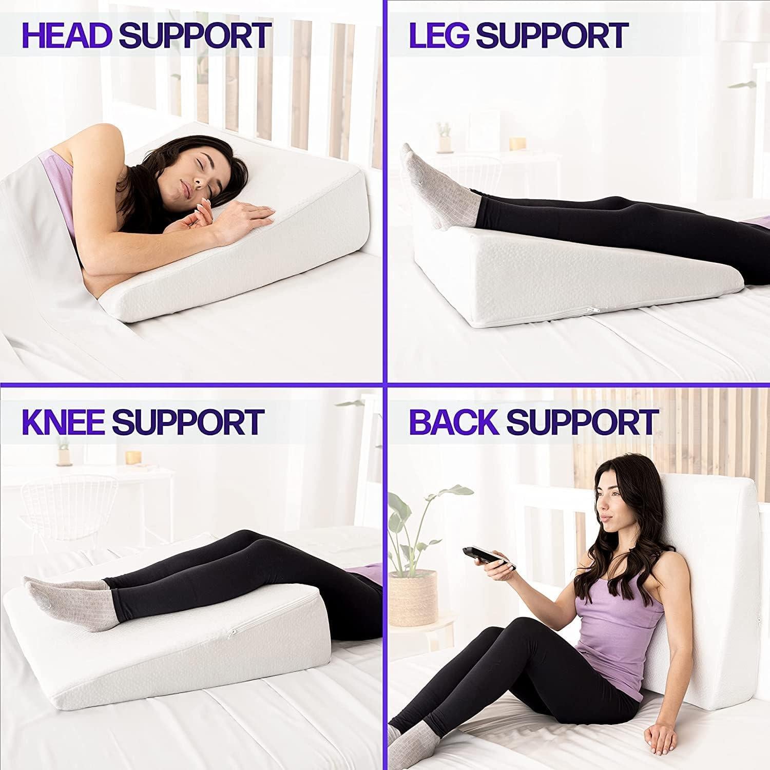 Almohada en Cuña Silverback 26x25 cm Espuma con Memoria