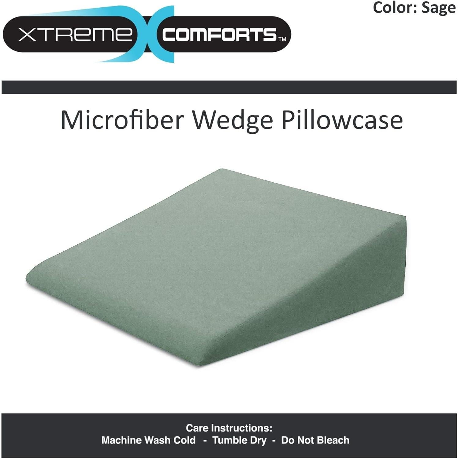 Funda de Almohada en Cuña Xtreme Comforts 68x63x18 cm Salvia