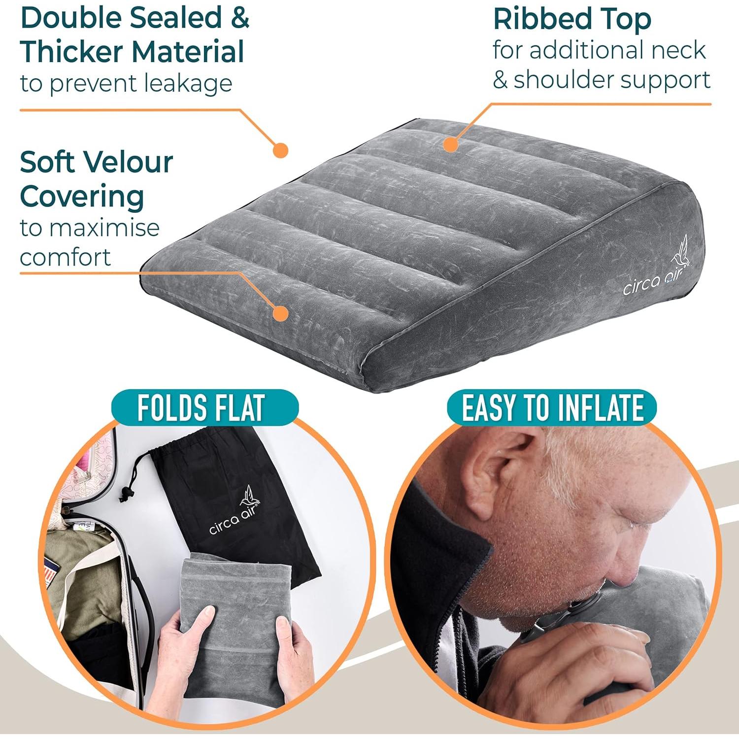 Almohada Inflable en Cuña Circa Air - Soporte para Reflujo