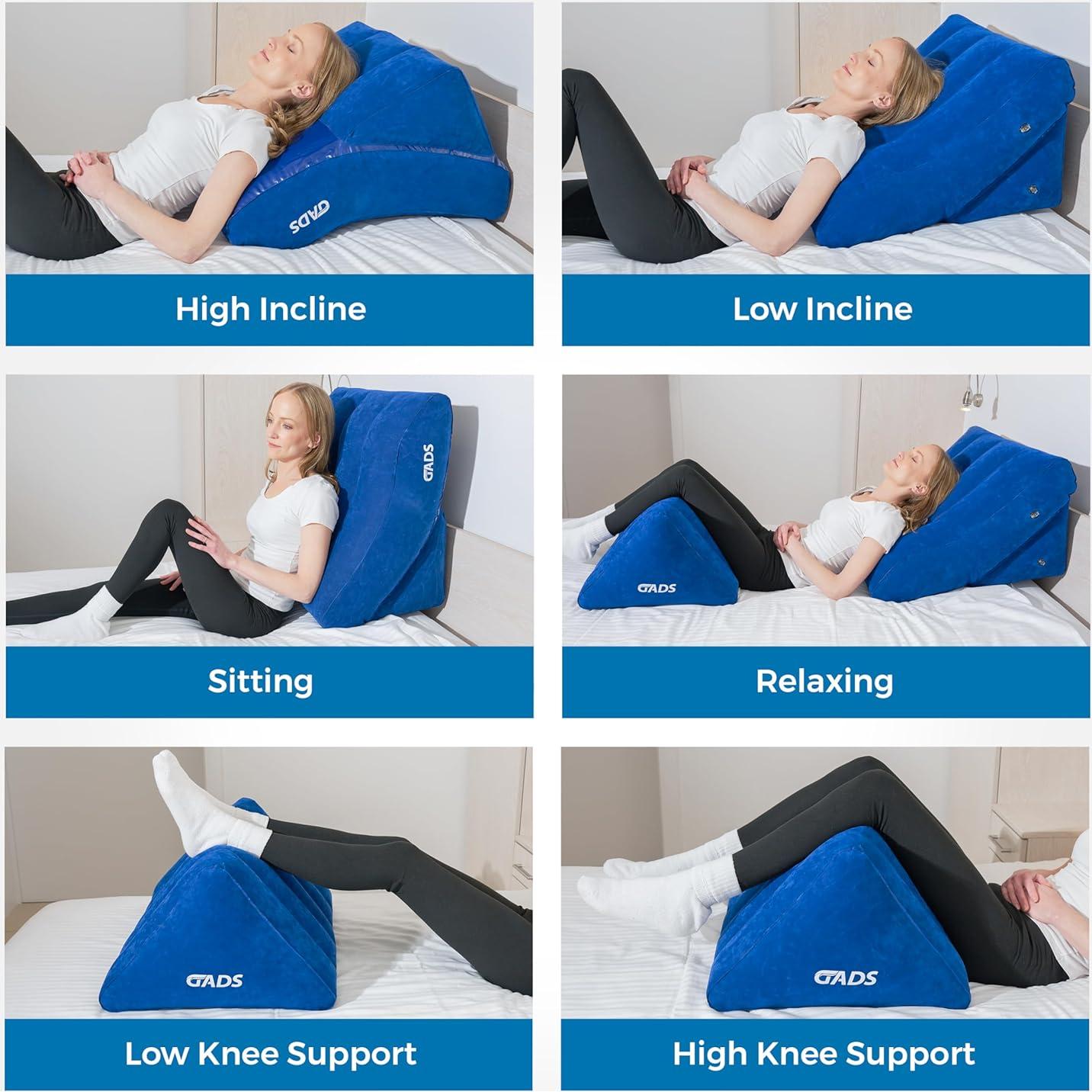 Juego de Almohadas Inflables en Cuña GADS - Alivio para Piernas