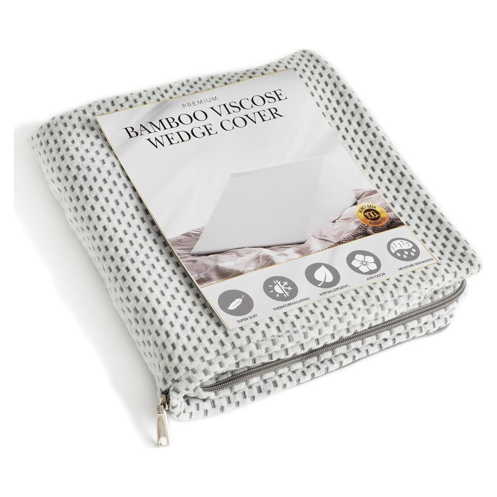 Funda de Almohada Cuña PlanetofBamboo 63,5x61 cm Gris