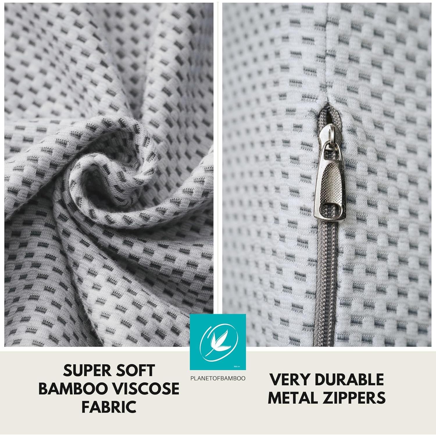 Funda de Almohada Cuña PlanetofBamboo 63,5x61 cm Gris